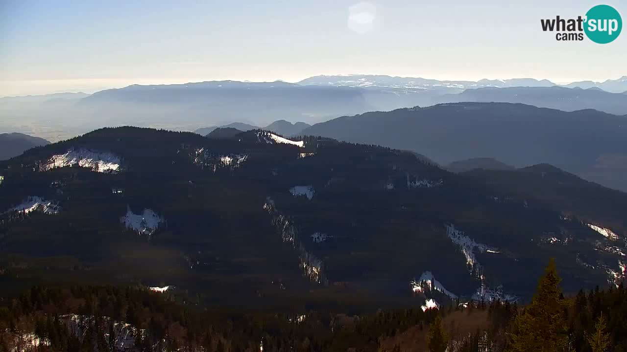 Koča na Golici Webcam (1582 m) – Slowenien