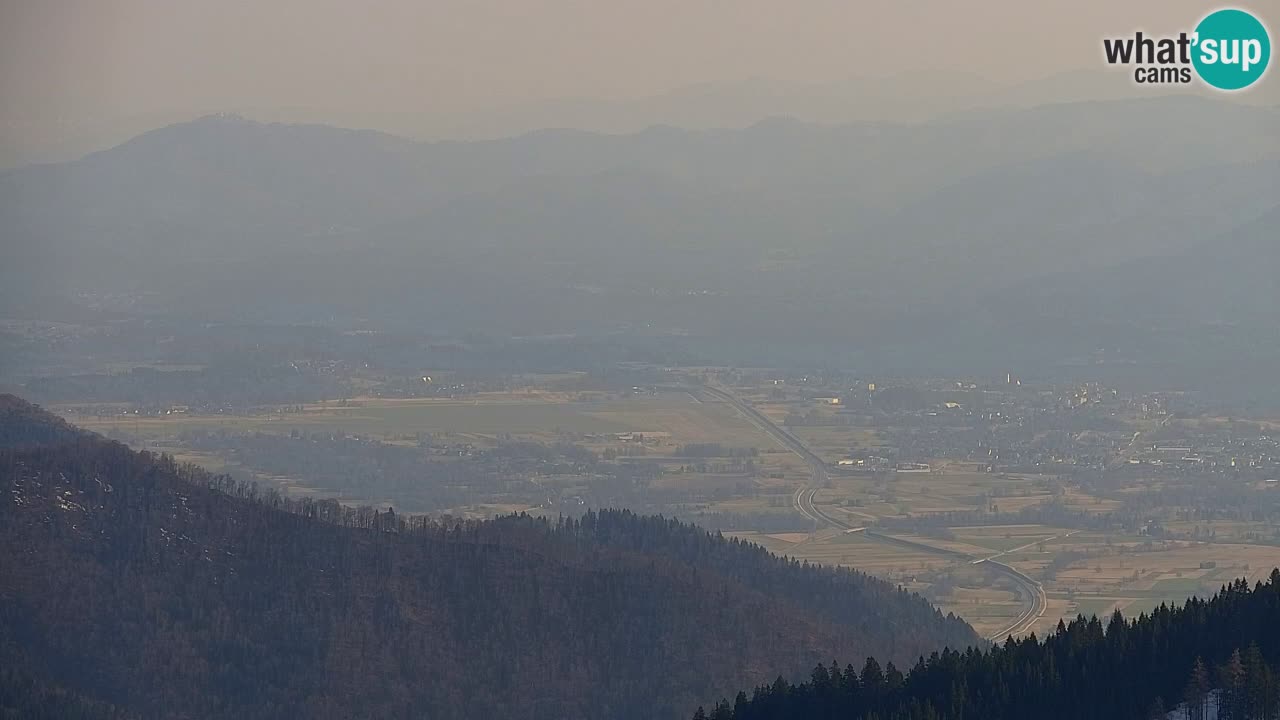 Koča na Golici Webcam (1582 m) – Slowenien