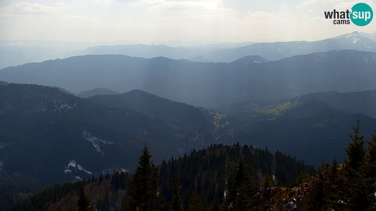 Koča na Golici Webcam (1582 m) – Slowenien