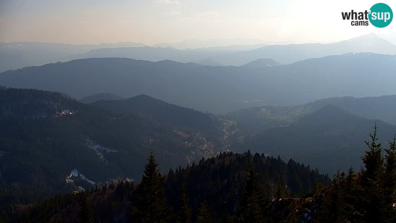 Koča na Golici Webcam (1582 m) – Slowenien
