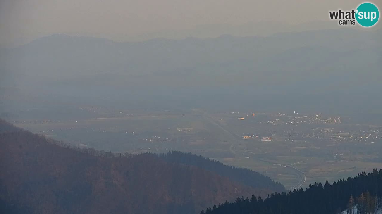 Koča na Golici Webcam (1582 m) – Slowenien