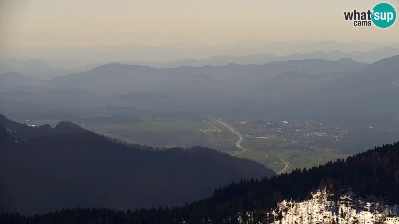 Koča na Golici Webcam (1582 m) – Slowenien