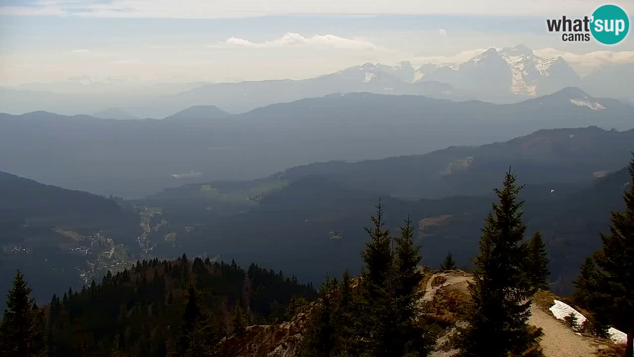 Koča na Golici Webcam (1582 m) – Slowenien