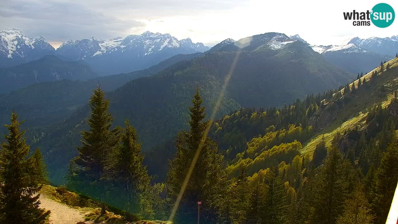 Koča na Golici Webcam (1582 m) – Slowenien