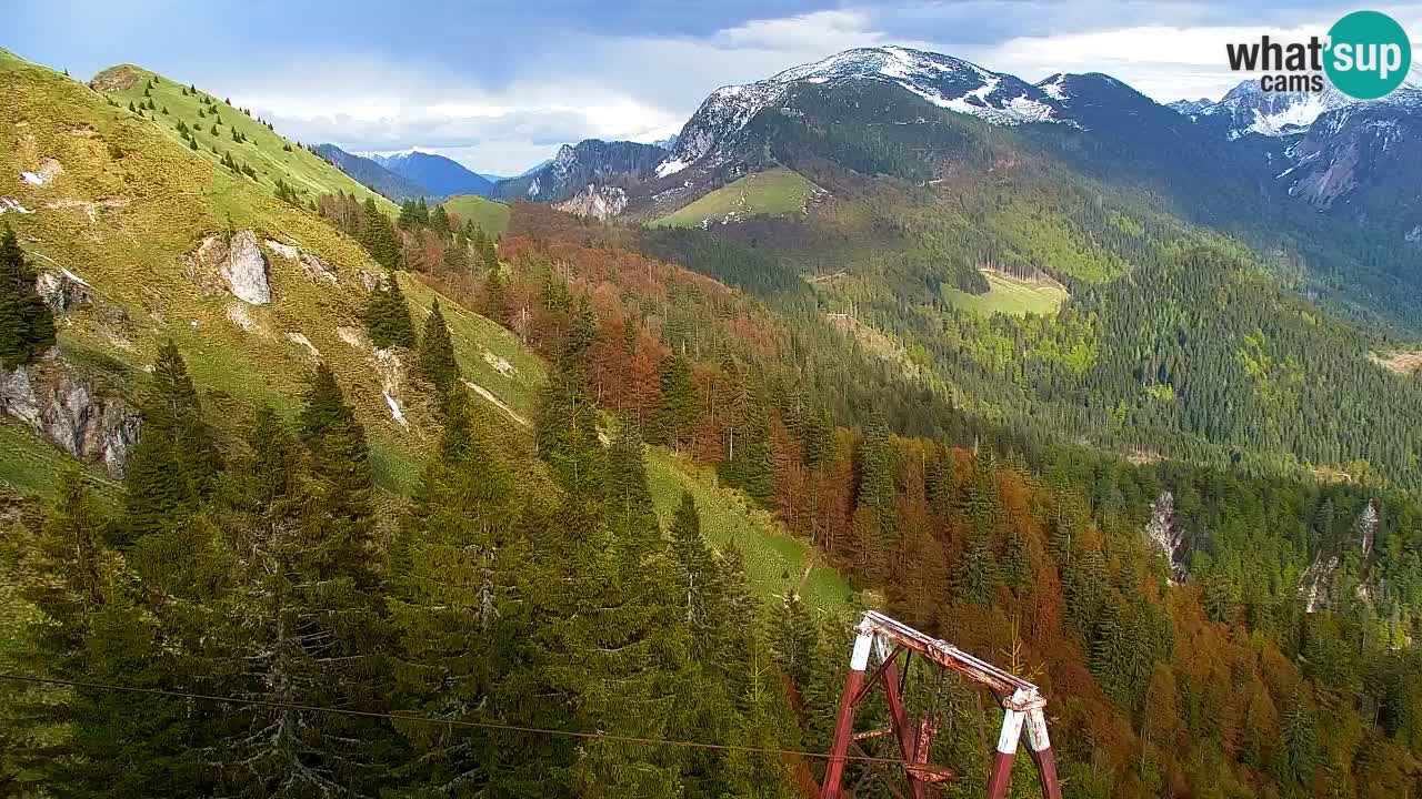 Koča na Golici Webcam (1582 m) – Slowenien