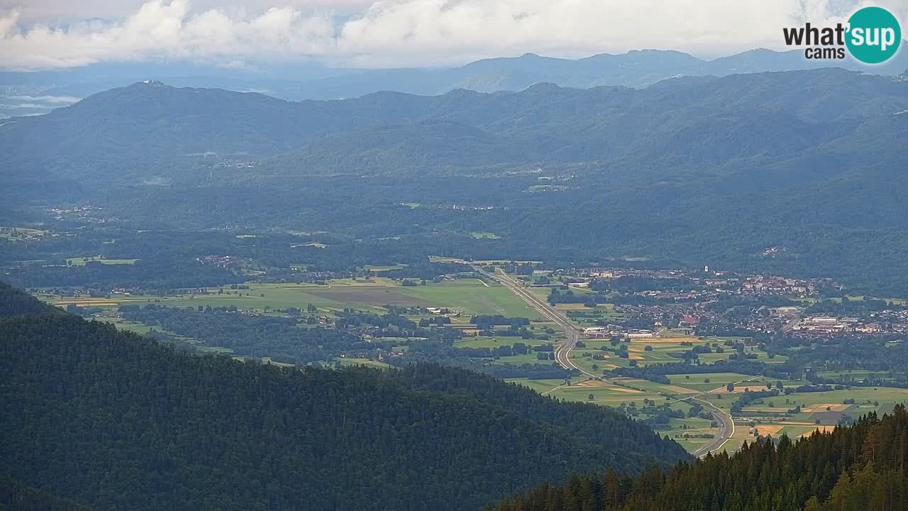 Koča na Golici Webcam (1582 m) – Slowenien