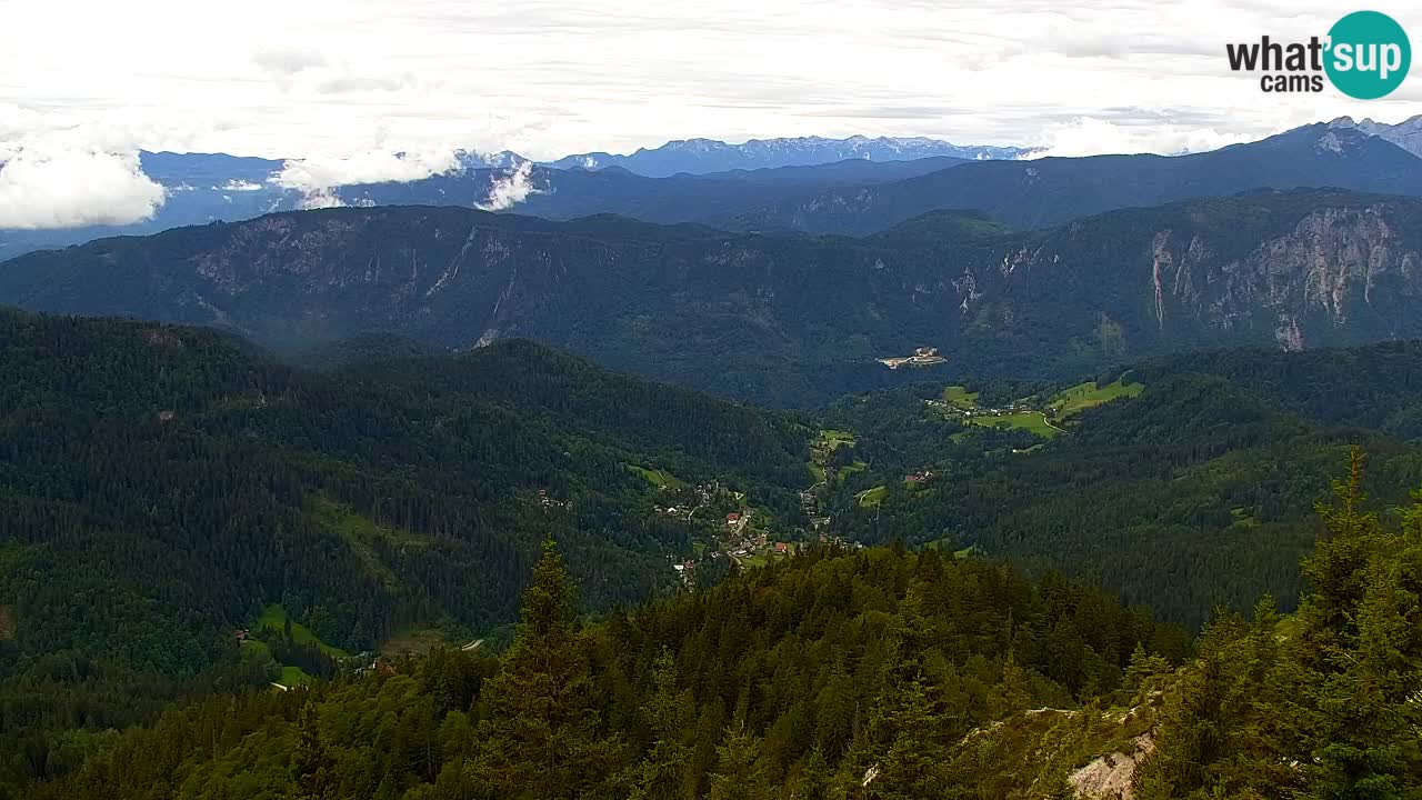 Koča na Golici Webcam (1582 m) – Slowenien
