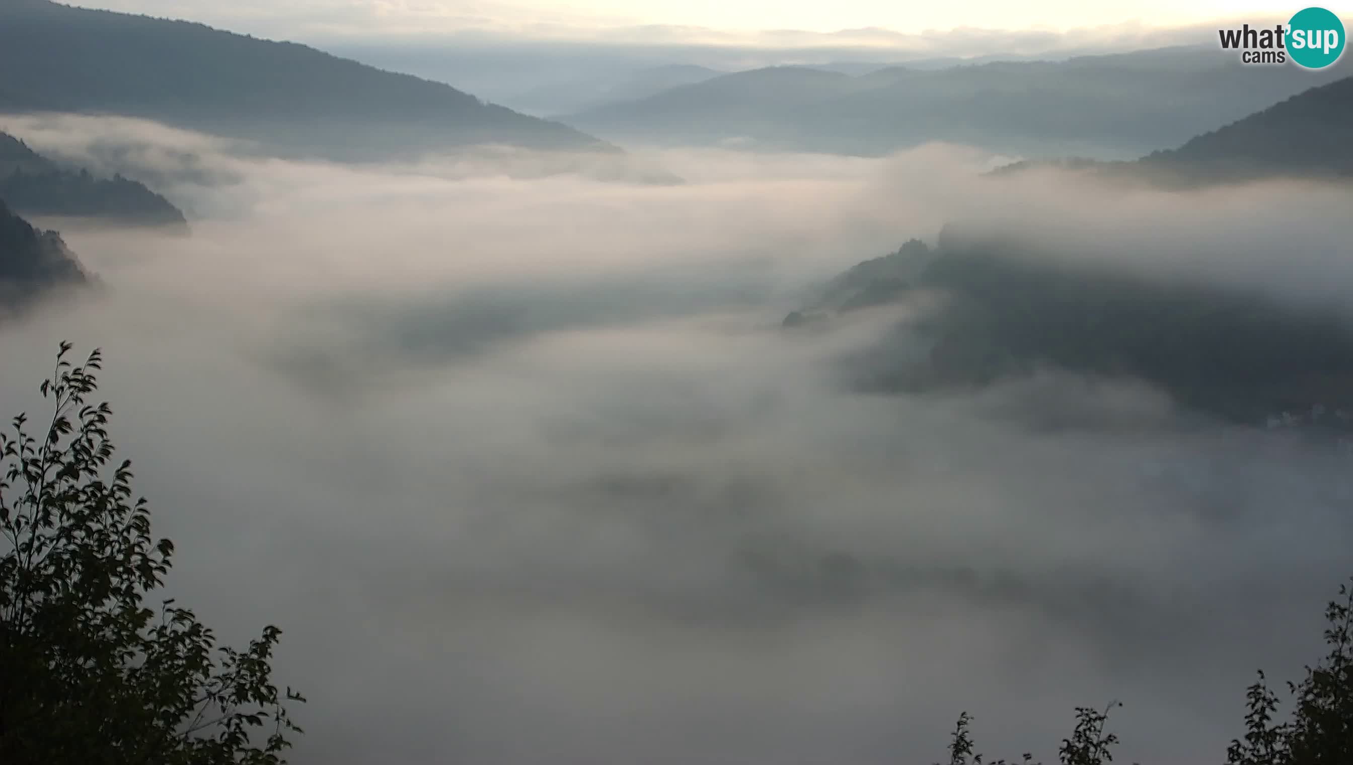 Live Webcam Kanal ob Soči – Blick auf den Fluss Soča, Ajba, Bodrež und Ročinj