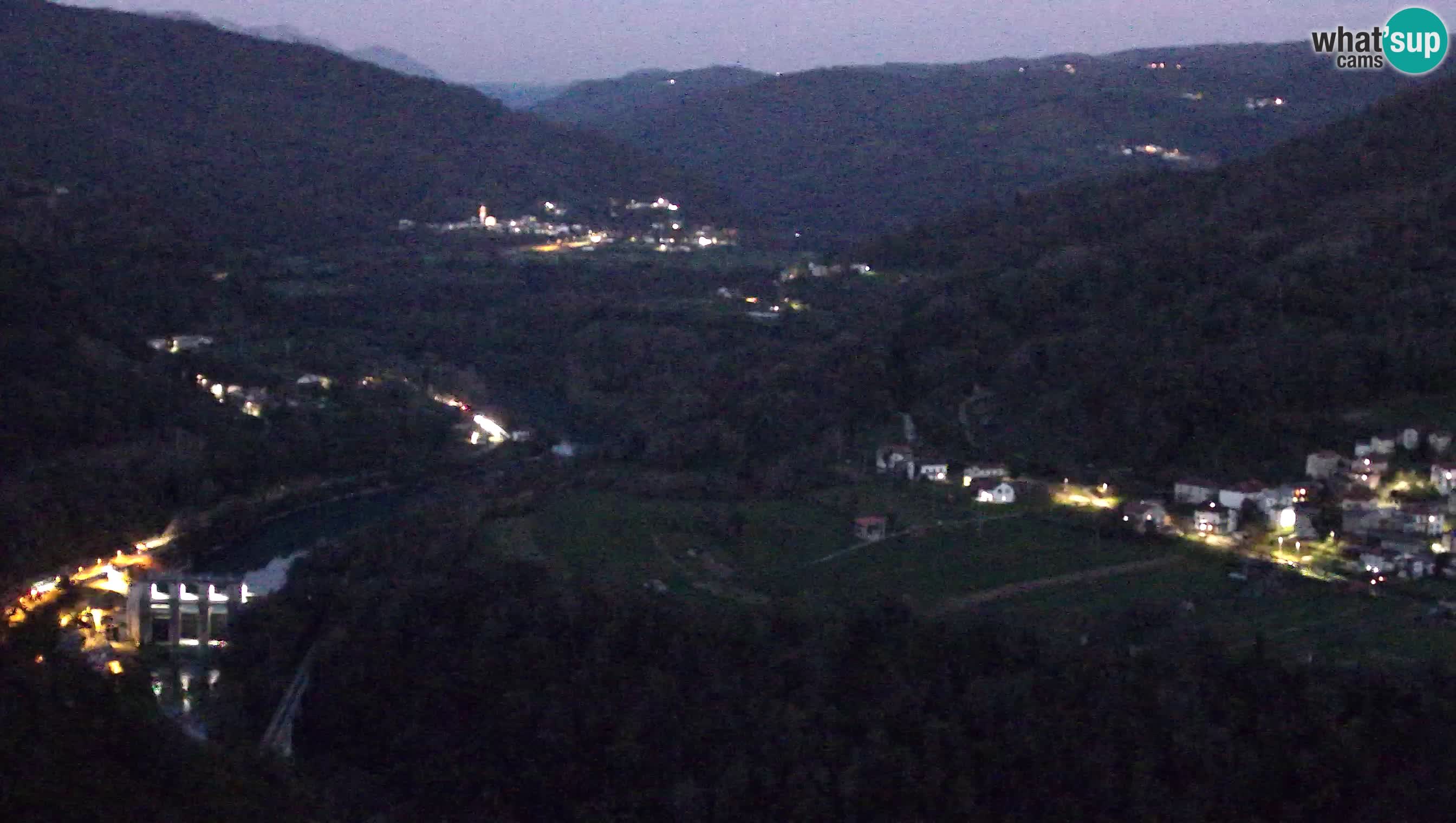 Live Webcam Kanal ob Soči – Blick auf den Fluss Soča, Ajba, Bodrež und Ročinj