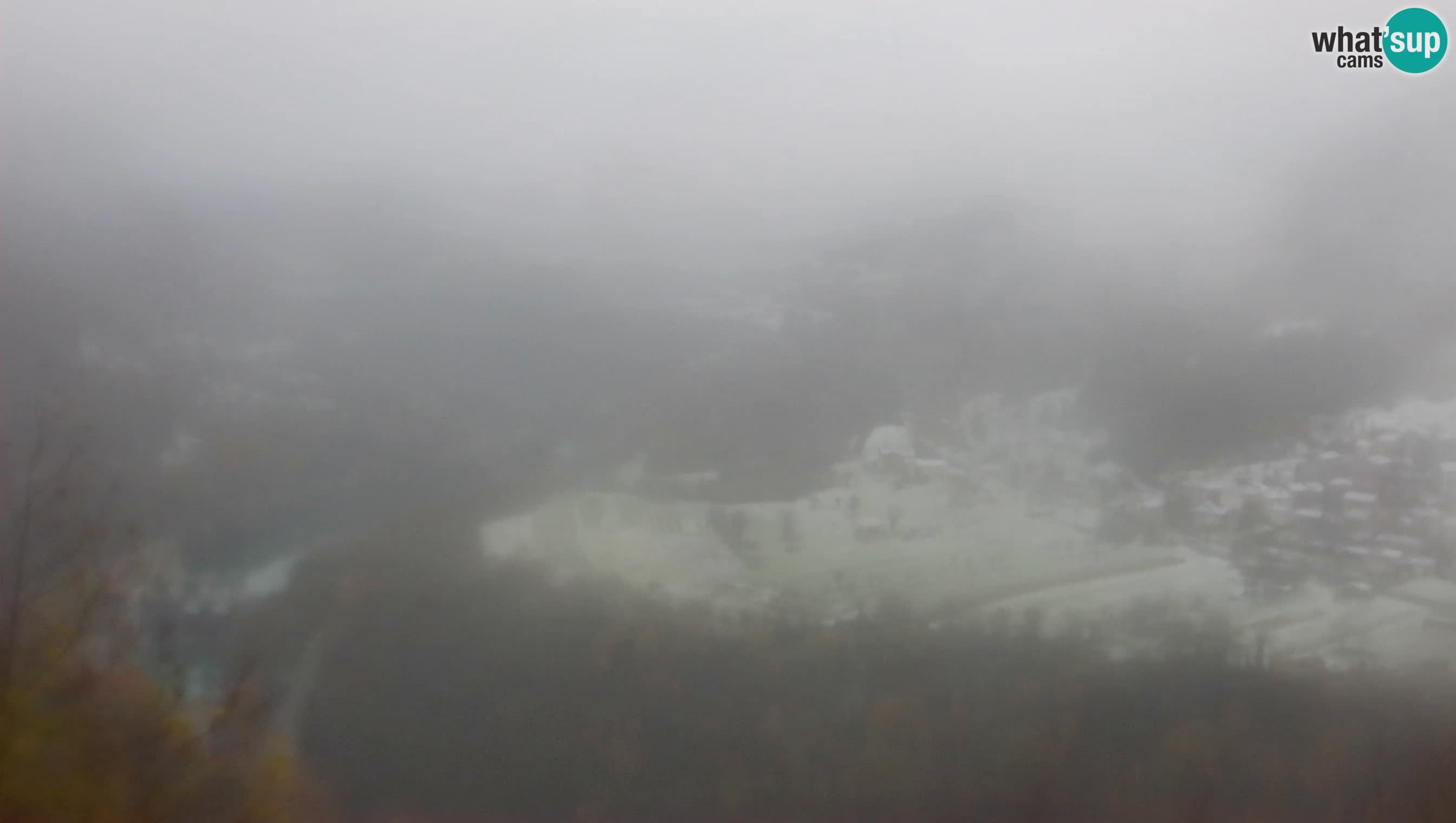 Camera en vivo Kanal ob Soči – Vue sur la rivière Soča, Ajba, Bodrež y Ročinj