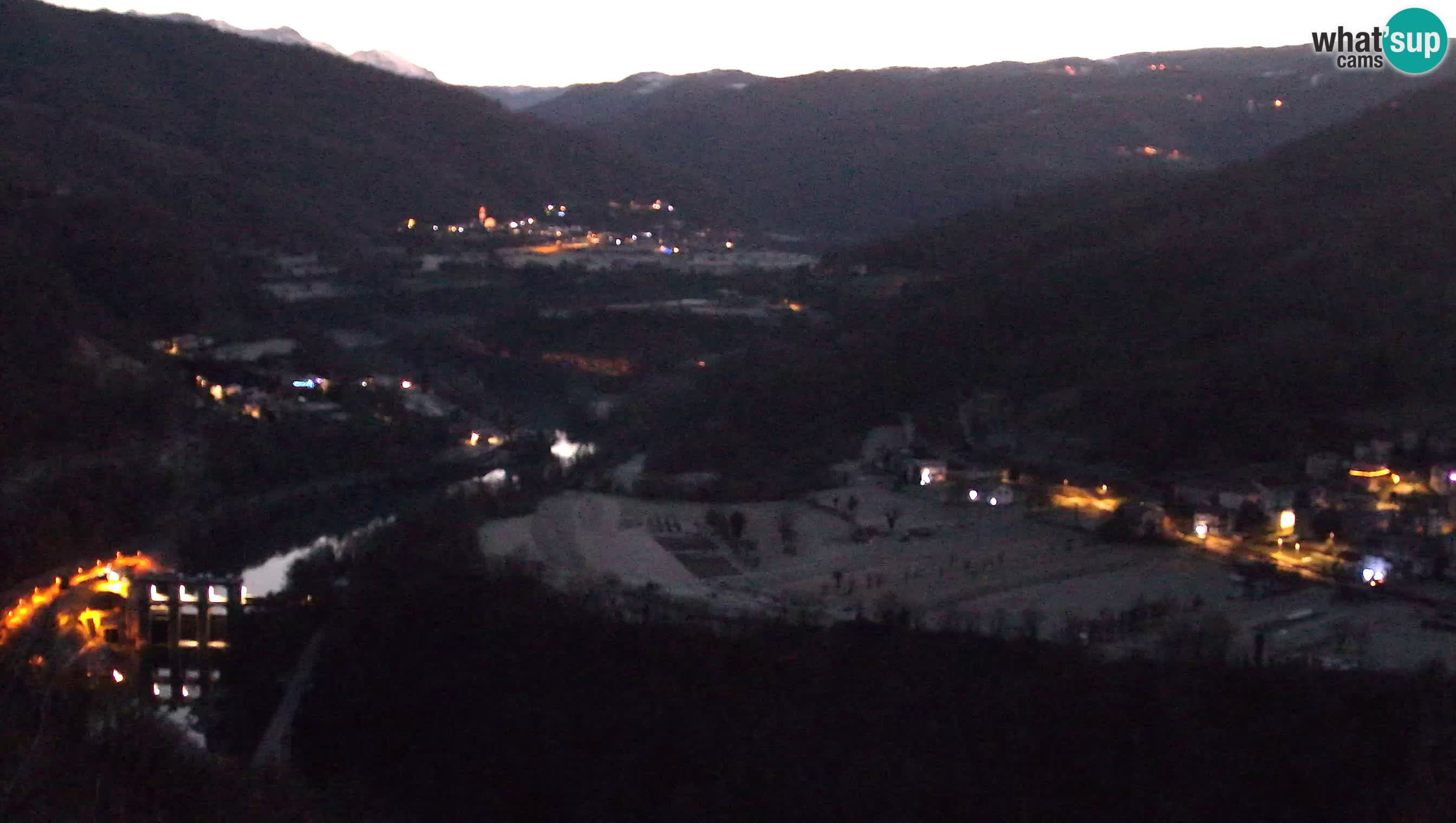 Live Webcam Kanal ob Soči – Vue sur la rivière Soča, Ajba, Bodrež et Ročinj