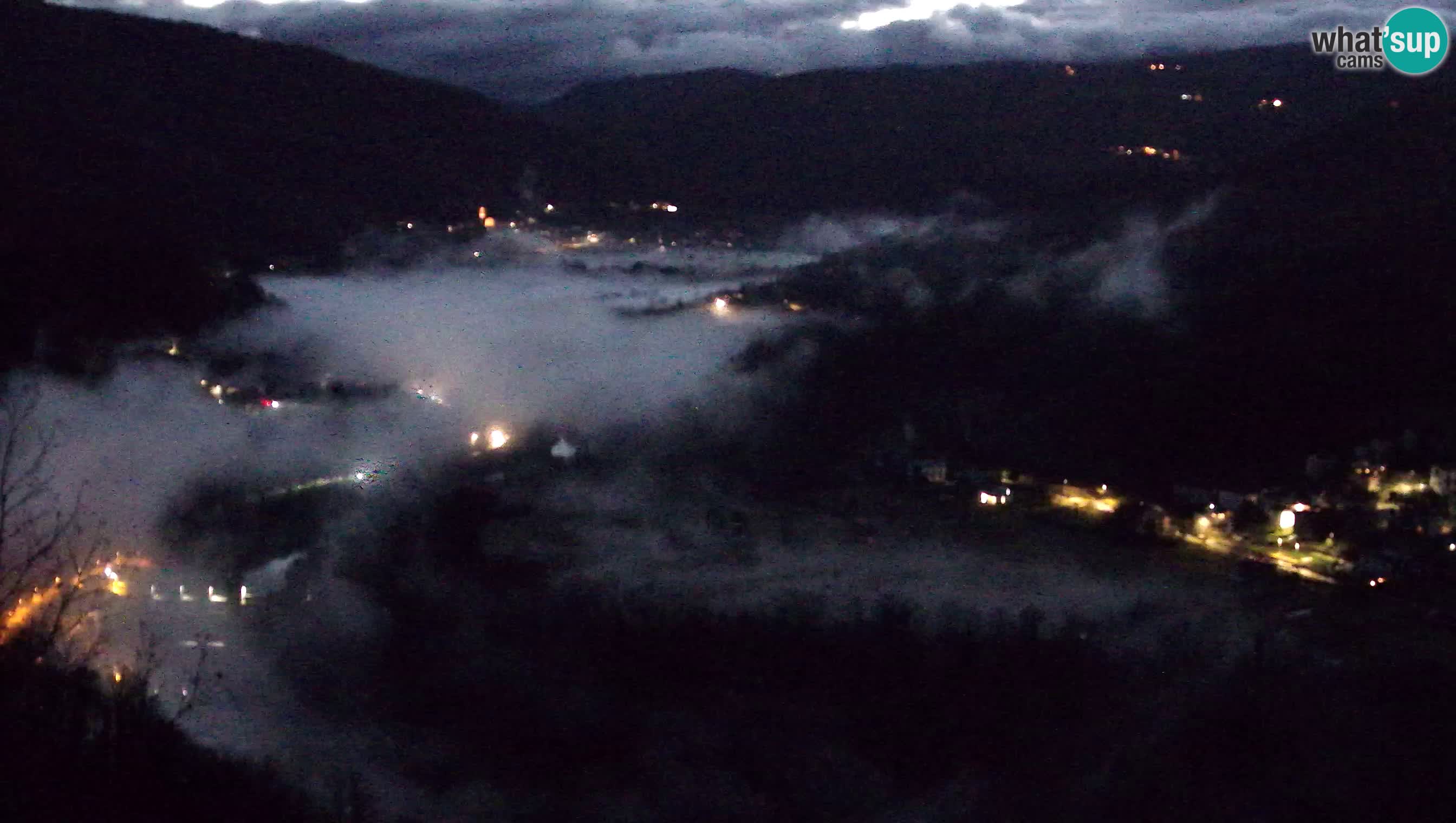 Live Webcam Kanal ob Soči – View to Soča river, Ajba, Bodrež and Ročinj