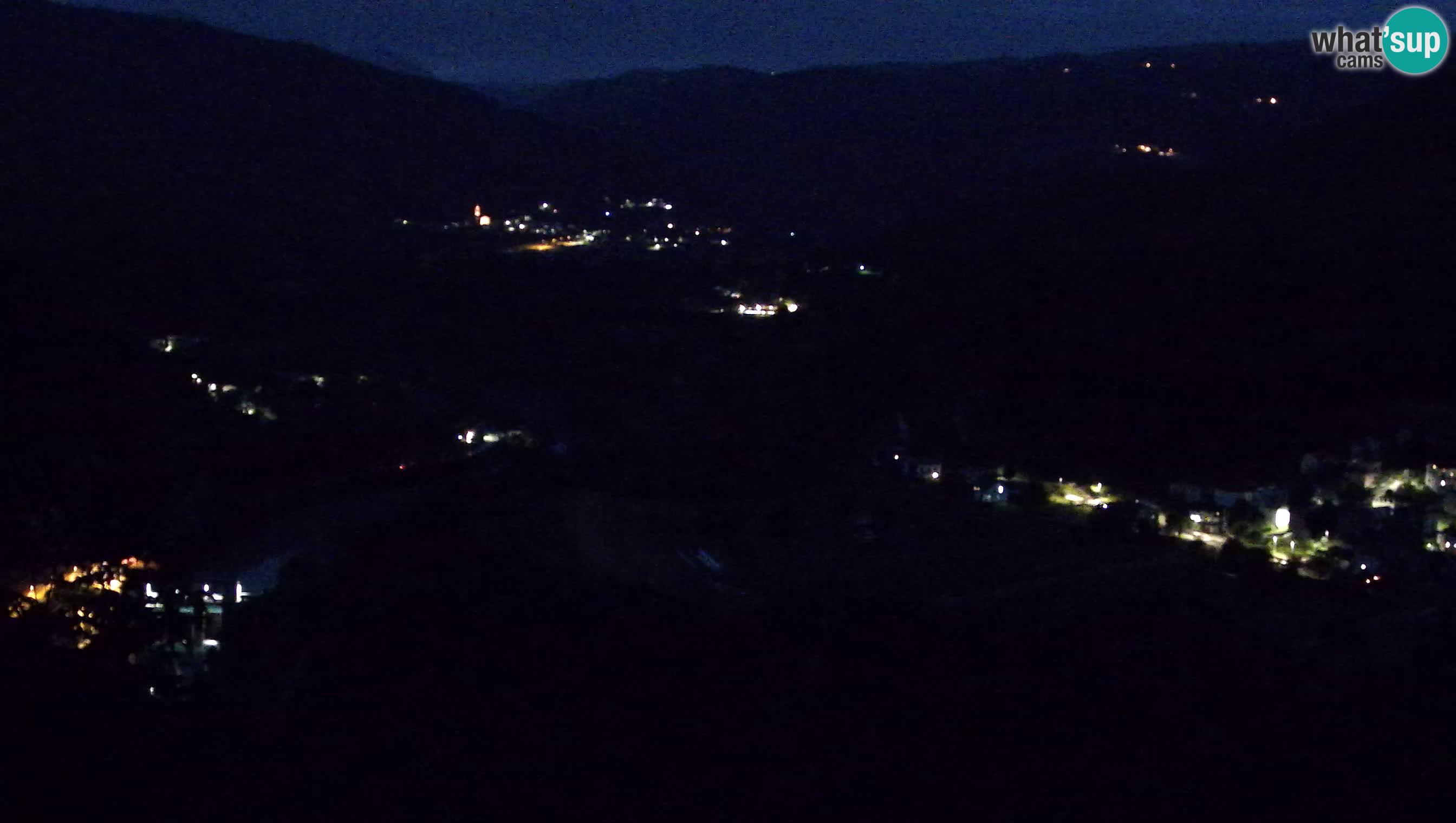 Spletna kamera Kanal ob Soči – pogled na Sočo, Ajbo, Bodrež in Ročinj