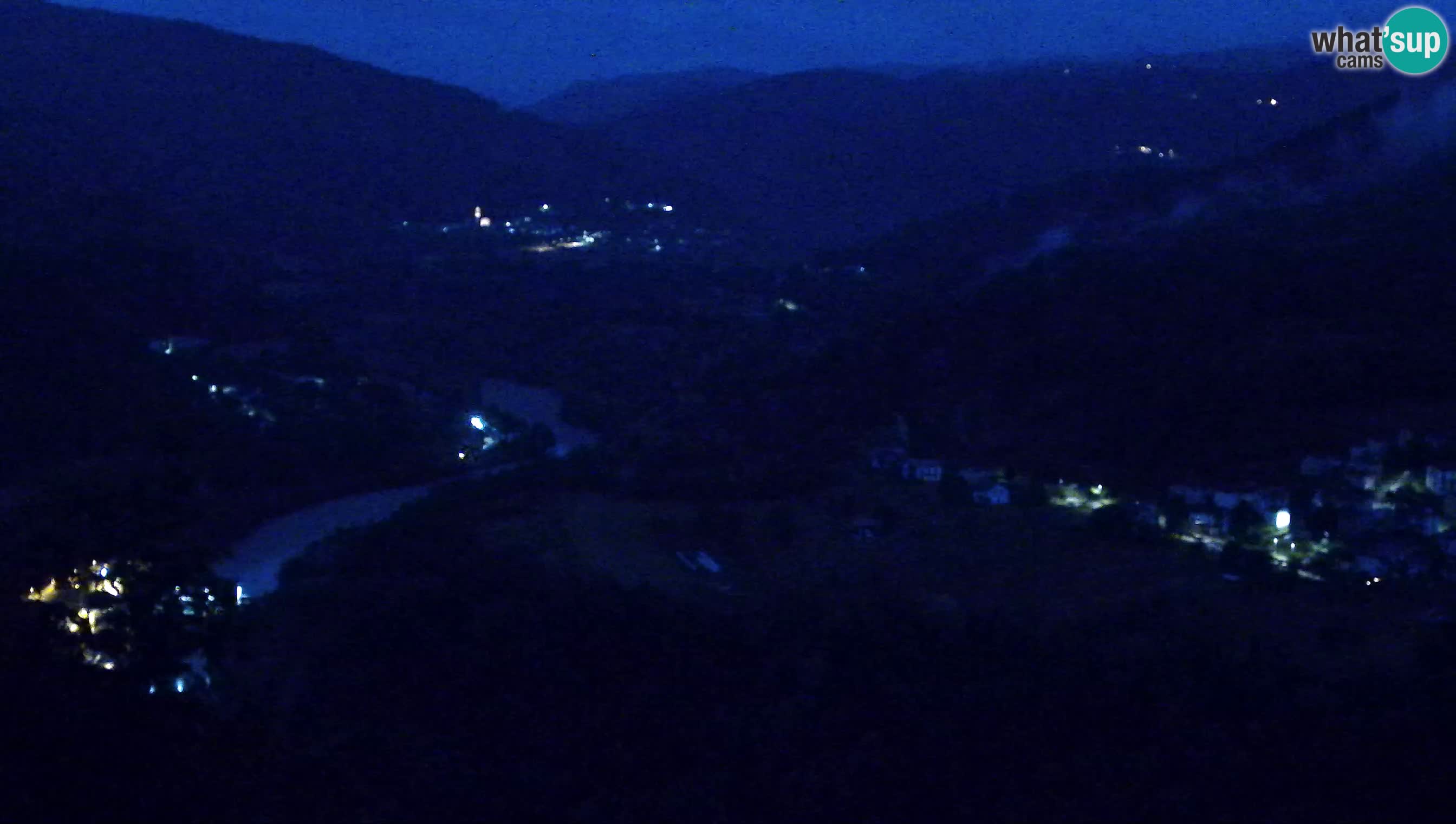 Live Webcam Kanal ob Soči – Blick auf den Fluss Soča, Ajba, Bodrež und Ročinj