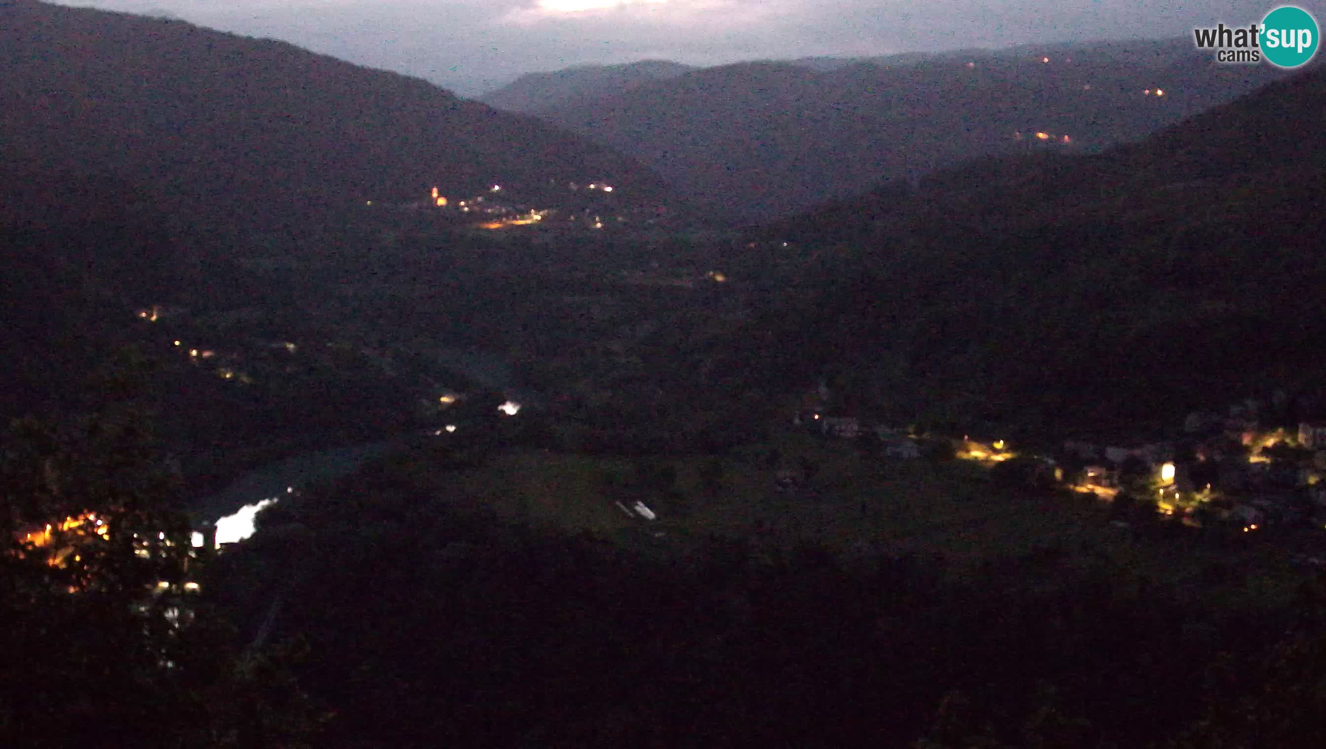 Live Webcam Kanal ob Soči – Vista sul fiume Isonzo, Ajba, Bodrež e Ročinj