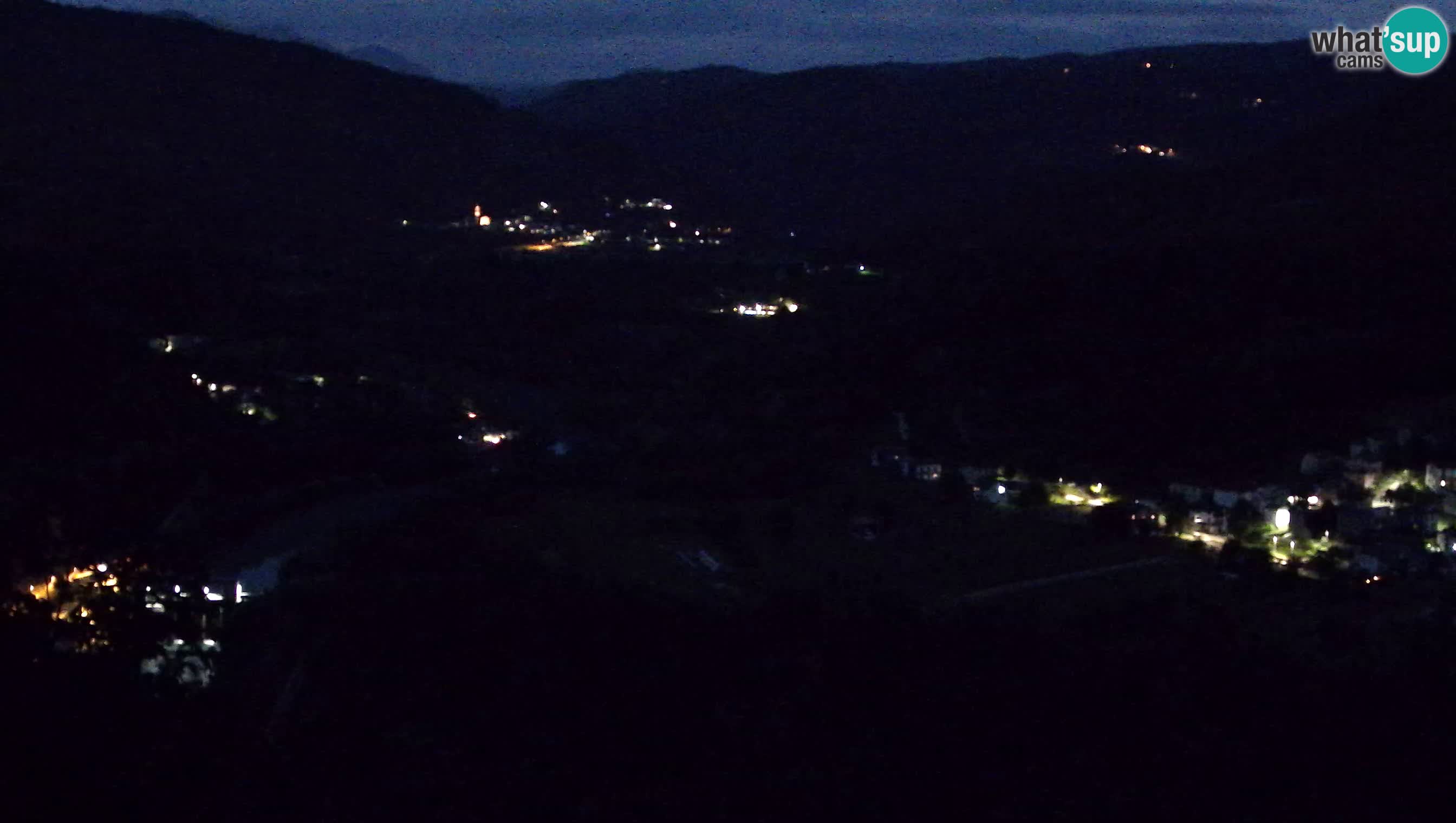 Live Webcam Kanal ob Soči – View to Soča river, Ajba, Bodrež and Ročinj