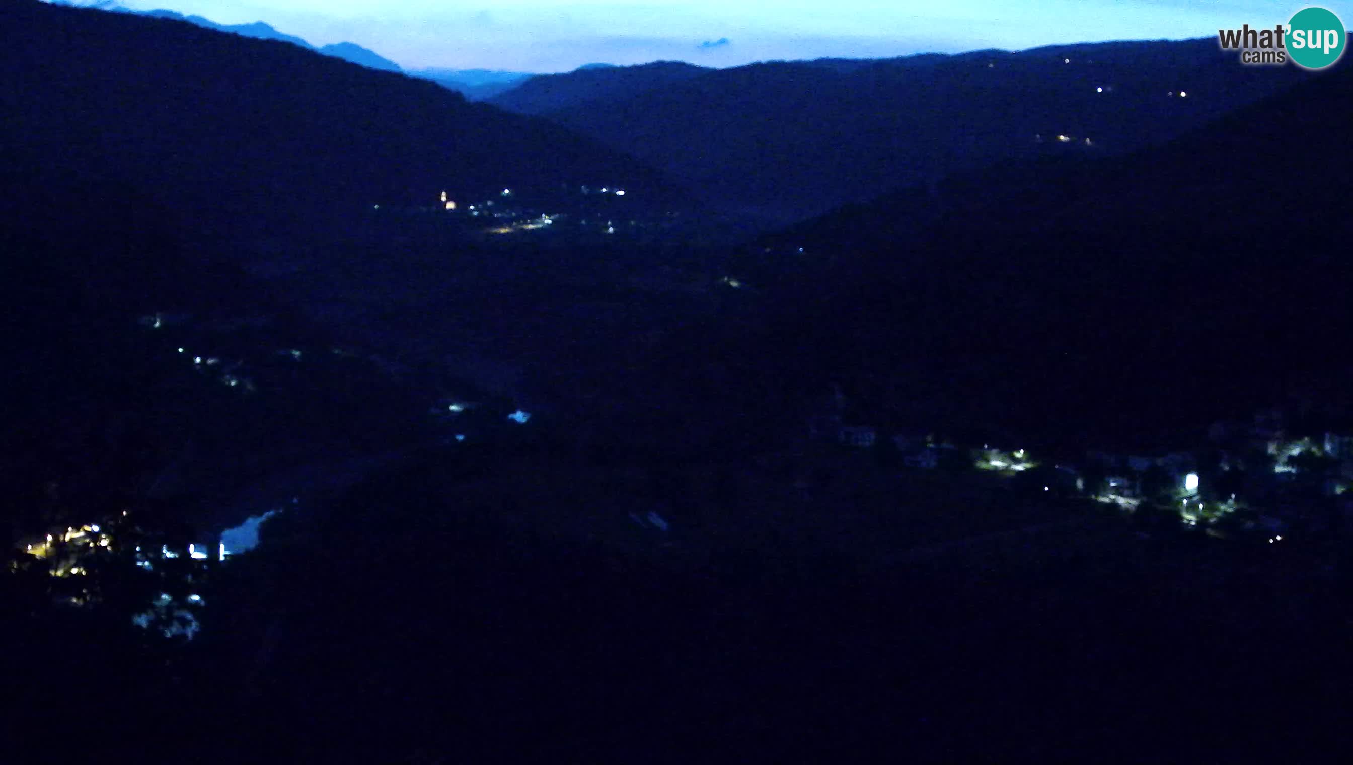 Live Webcam Kanal ob Soči – View to Soča river, Ajba, Bodrež and Ročinj