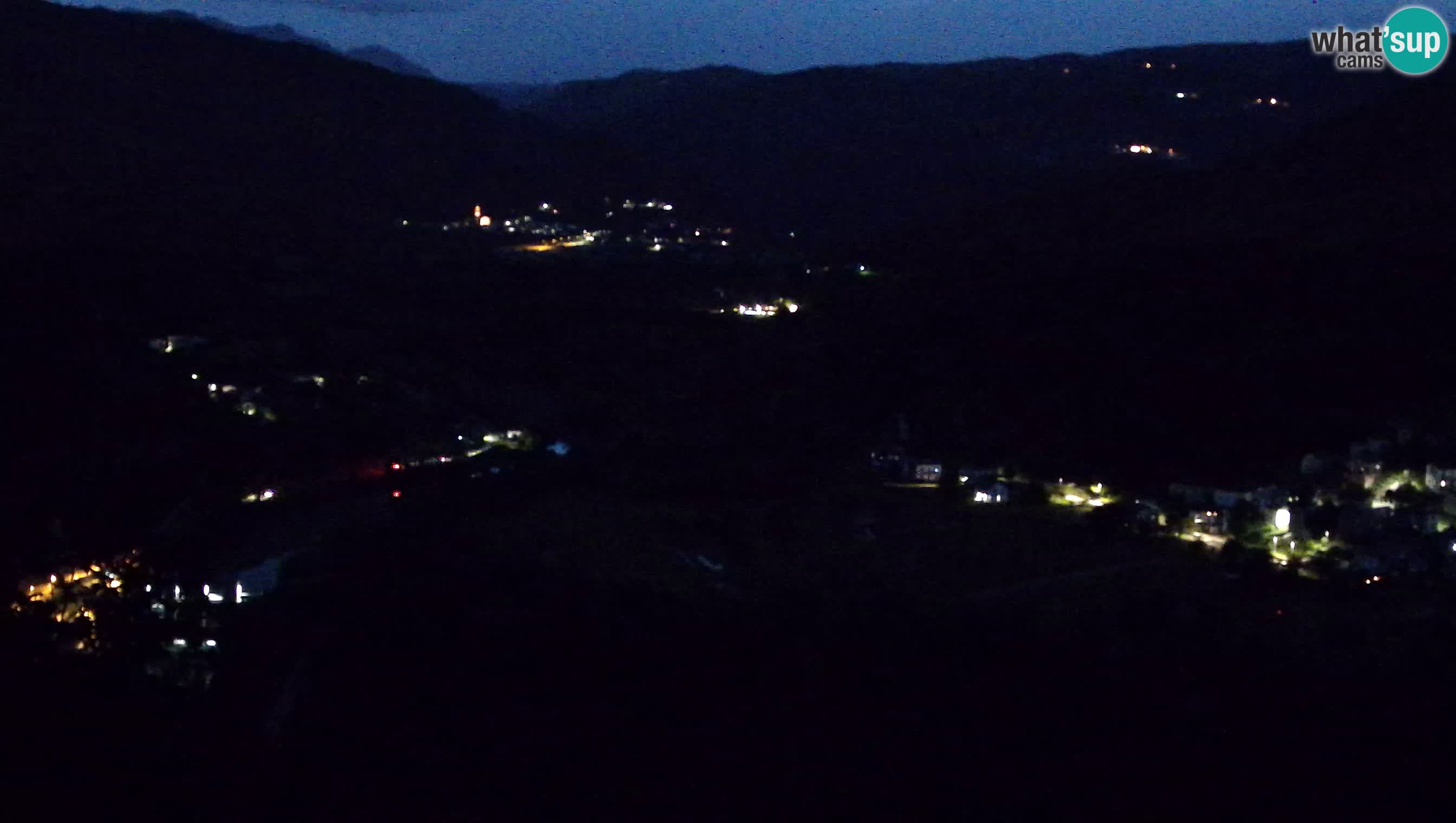 Live Webcam Kanal ob Soči – View to Soča river, Ajba, Bodrež and Ročinj