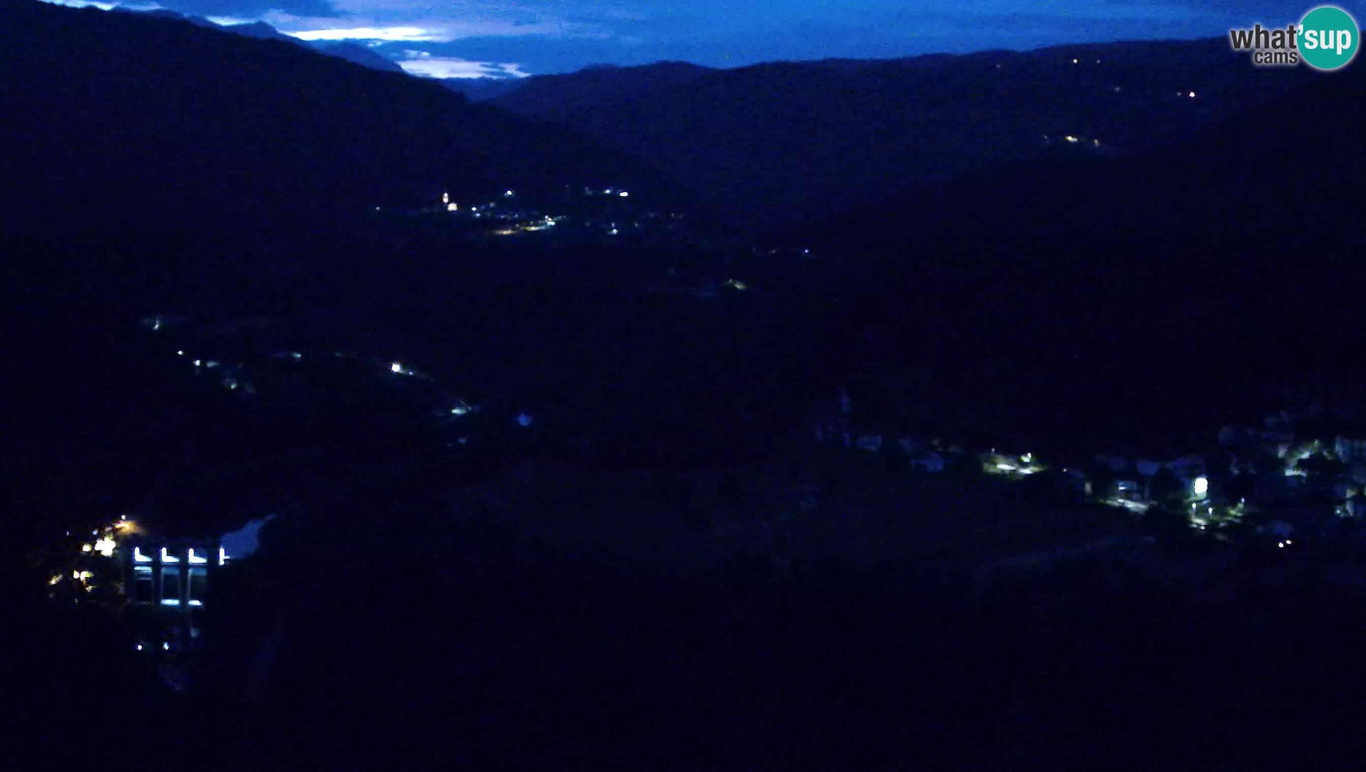 Live Webcam Kanal ob Soči – View to Soča river, Ajba, Bodrež and Ročinj
