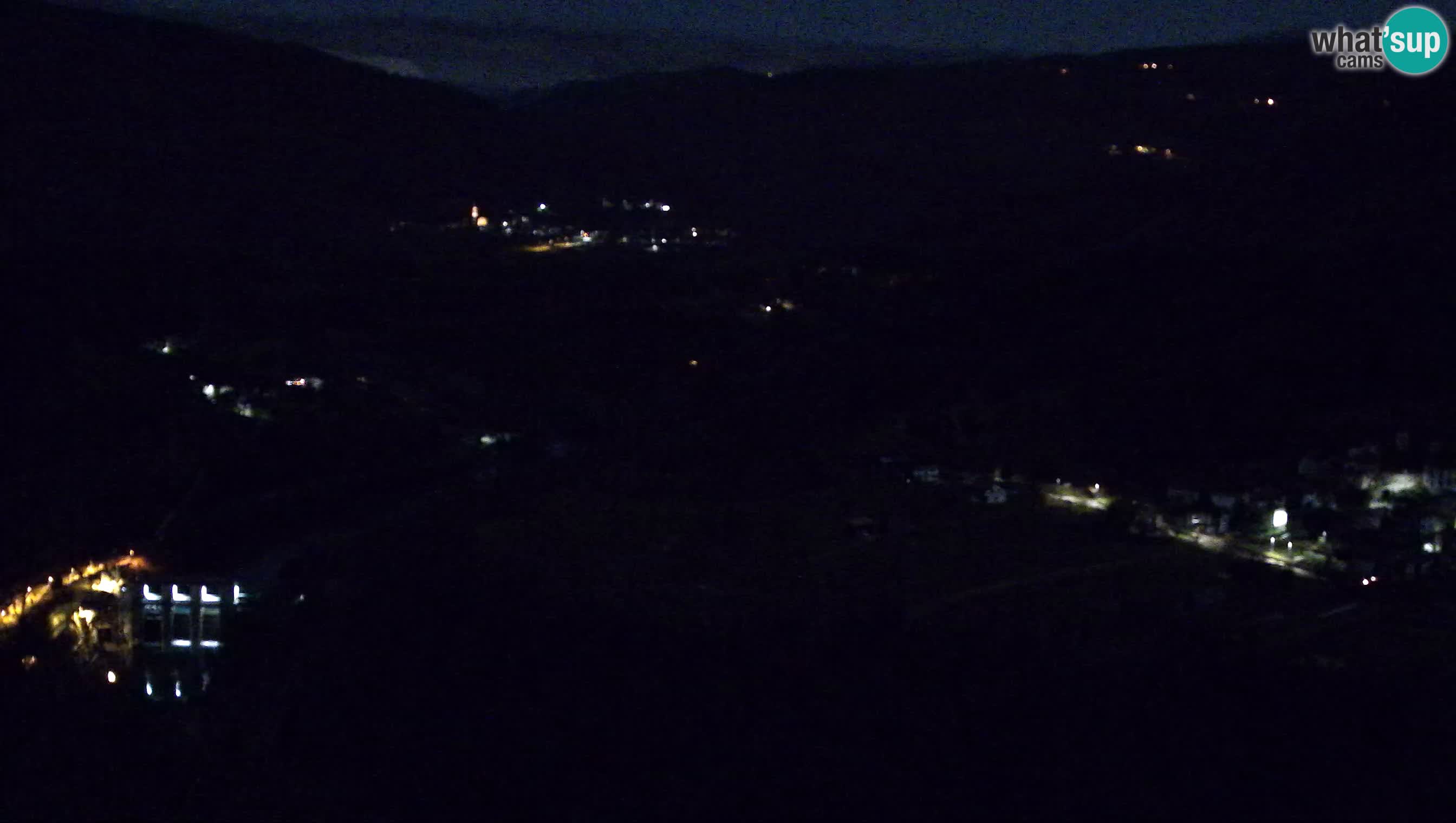 Live Webcam Kanal ob Soči – View to Soča river, Ajba, Bodrež and Ročinj