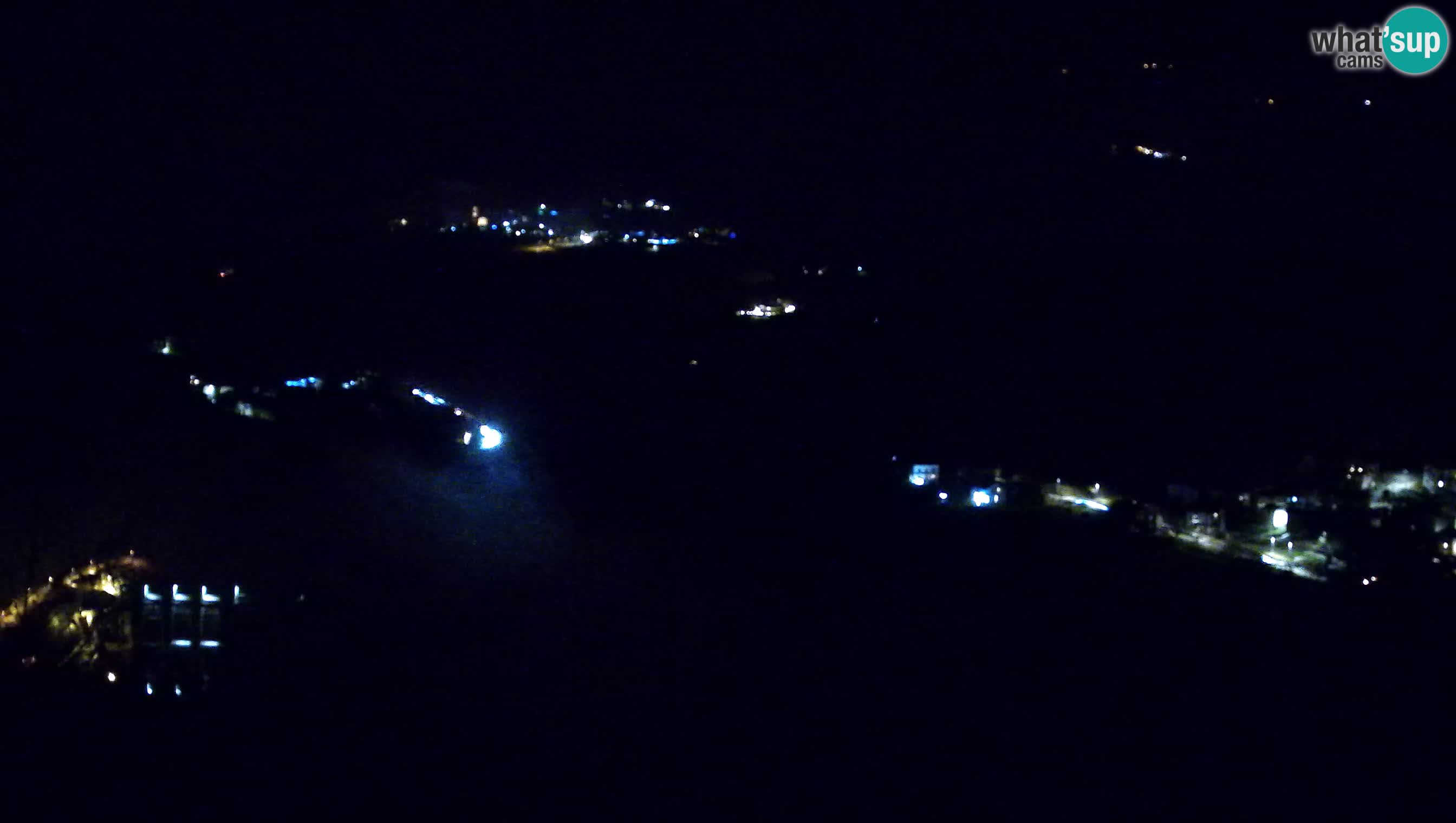 Web kamera Kanal ob Soči – Pogled na rijeku Soču, Ajbu, Bodrež i Ročinj