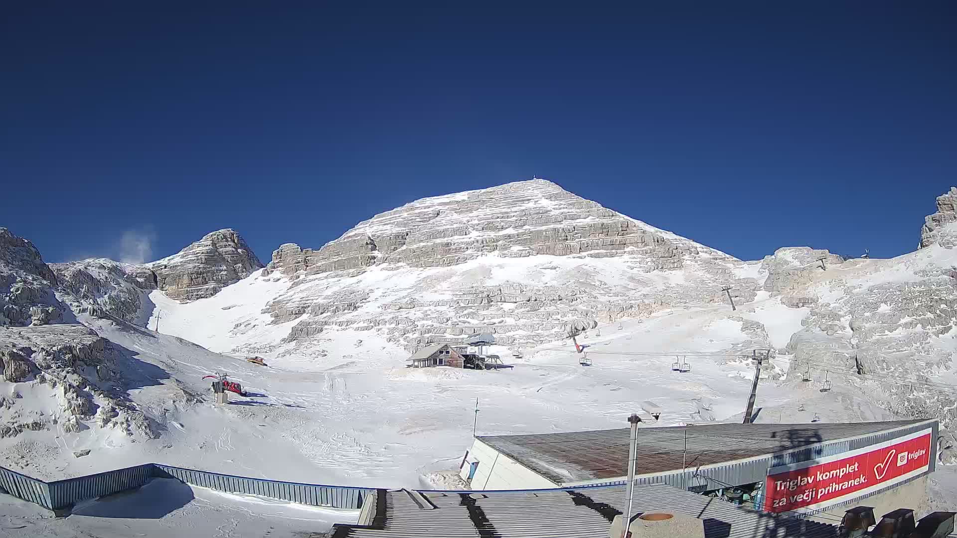 Stazione sciistica Kanin – vista verso Prestreljenik