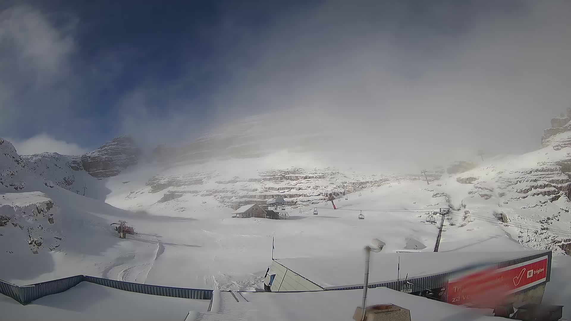 Stazione sciistica Kanin – vista verso Prestreljenik