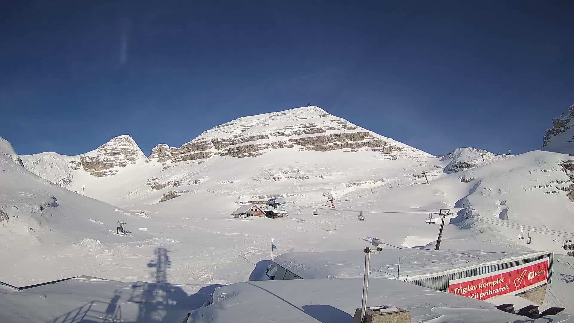 Stazione sciistica Kanin – vista verso Prestreljenik
