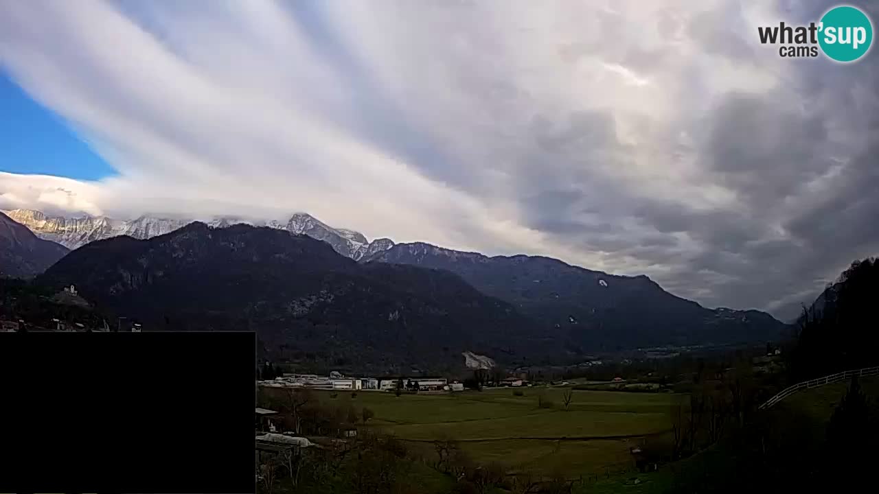 Livecam Caporetto – Parapendio atterraggio e partenza Ozben