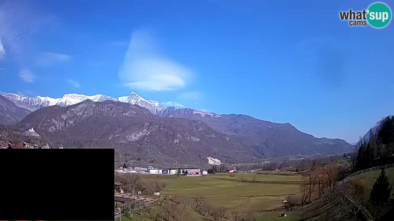 Livecam Caporetto – Parapendio atterraggio e partenza Ozben