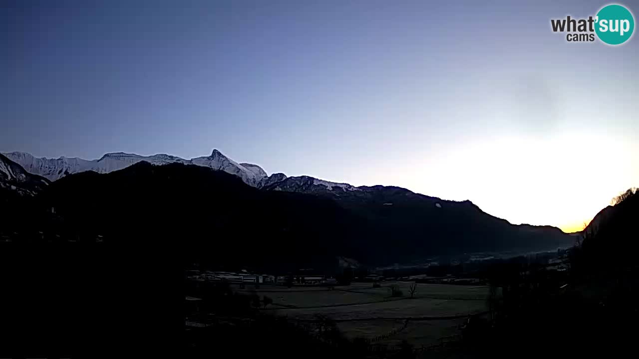 Livecam Caporetto – Parapendio atterraggio e partenza Ozben