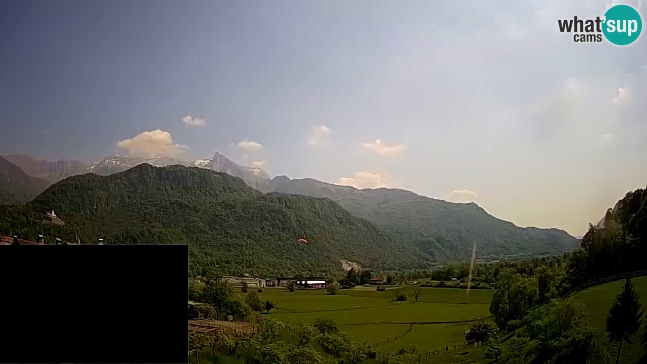 Livecam Caporetto – Parapendio atterraggio e partenza Ozben