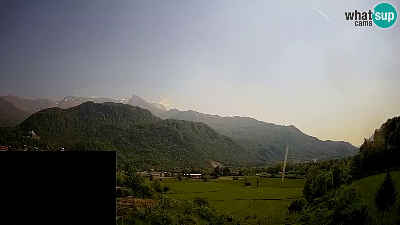 Livecam Caporetto – Parapendio atterraggio e partenza Ozben