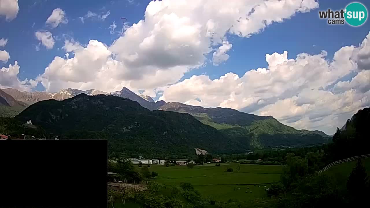 Livecam Caporetto – Parapendio atterraggio e partenza Ozben