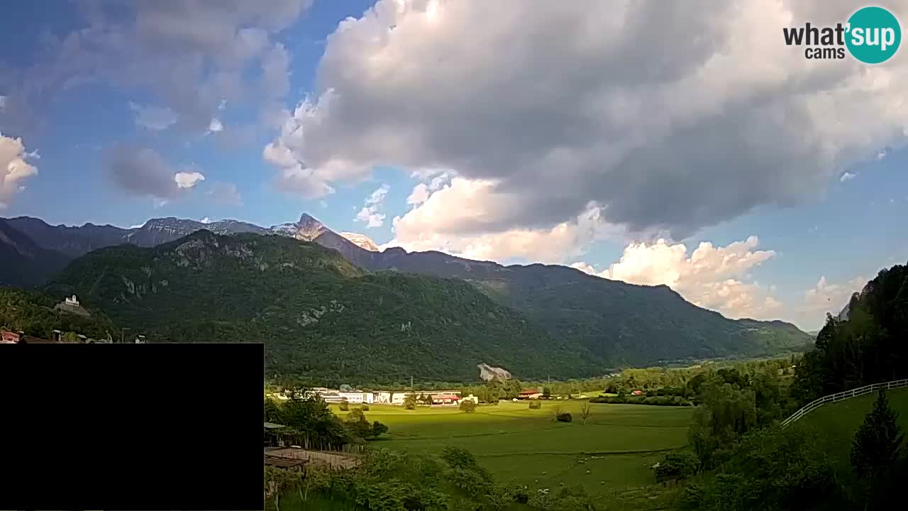 Livecam Caporetto – Parapendio atterraggio e partenza Ozben
