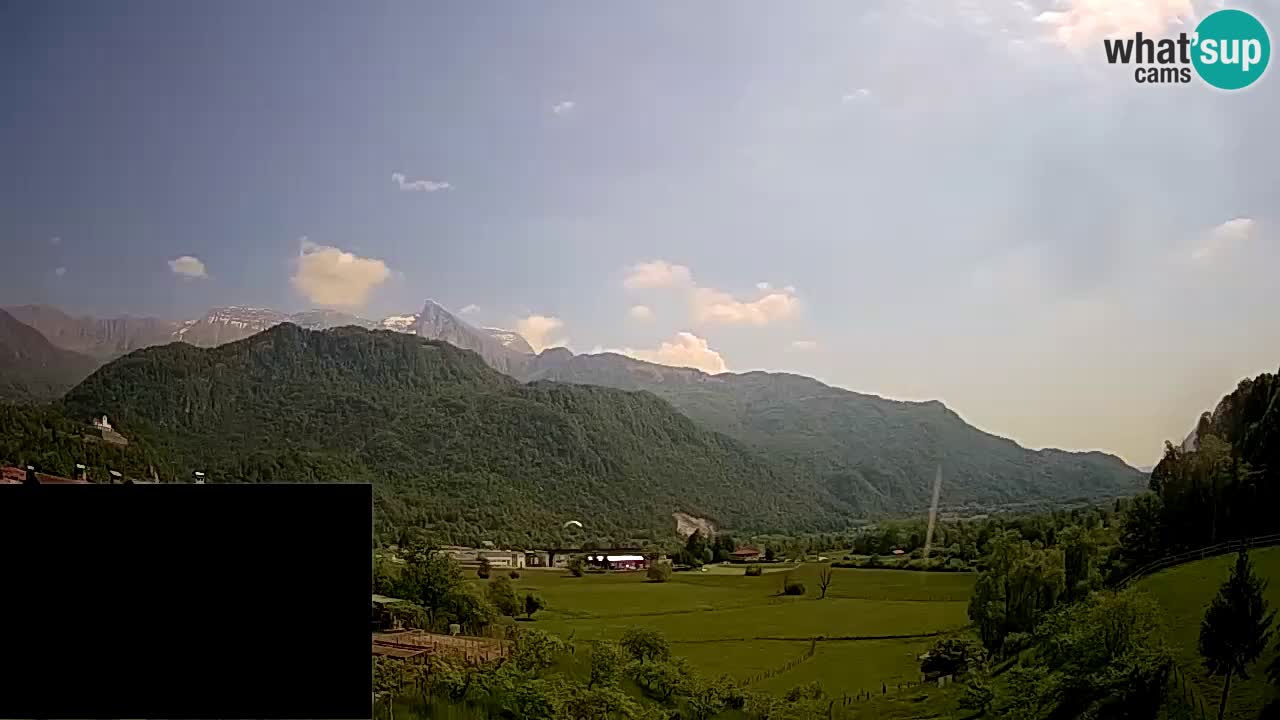 Livecam Caporetto – Parapendio atterraggio e partenza Ozben