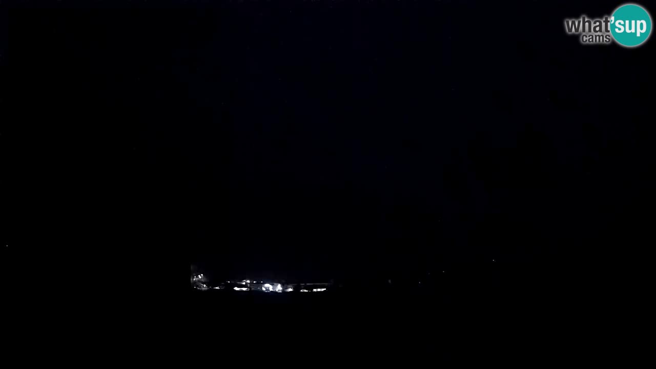 webcam Kobarid – landing site for sailing paragliders in Kobarid with Ozben takeoff