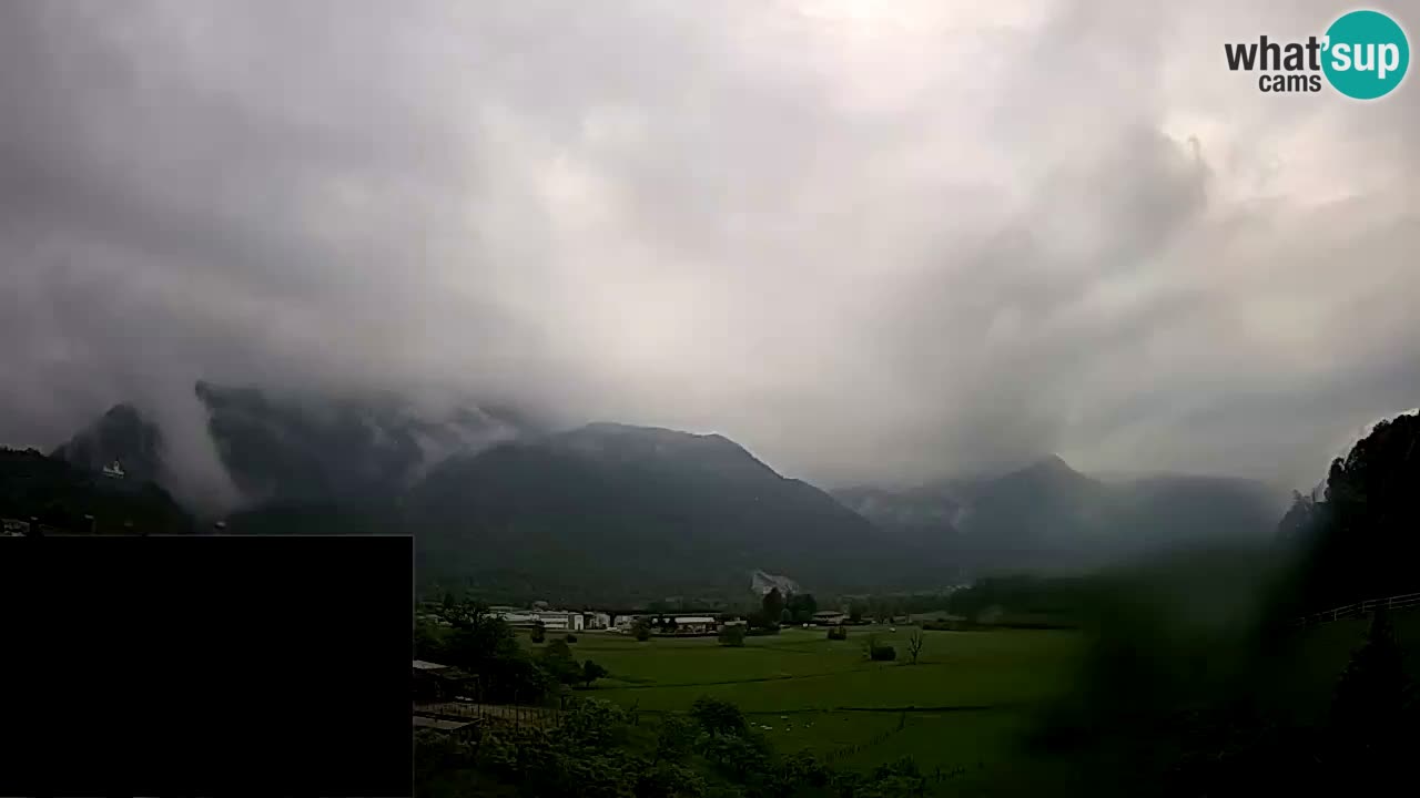 Livecam Caporetto – Parapendio atterraggio e partenza Ozben