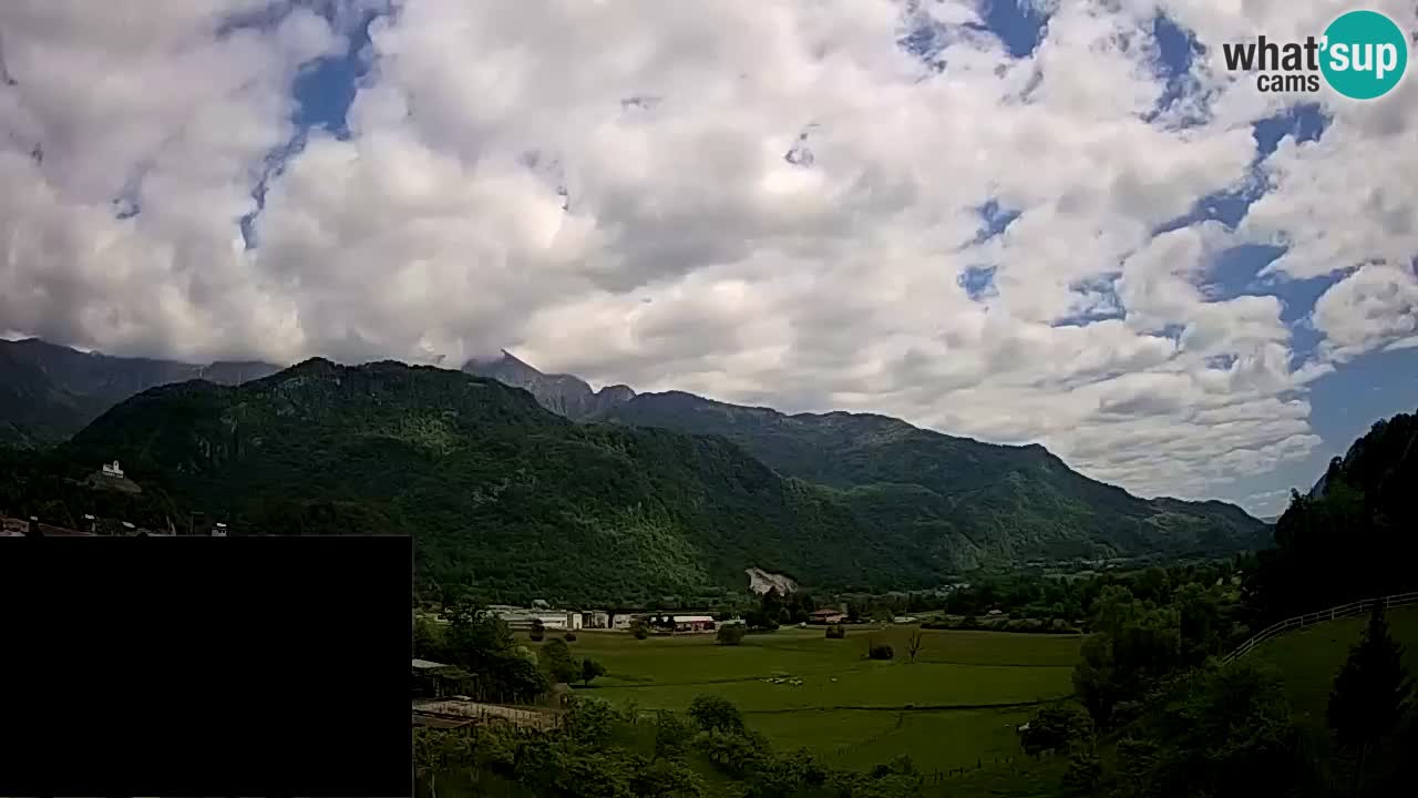 Livecam Caporetto – Parapendio atterraggio e partenza Ozben