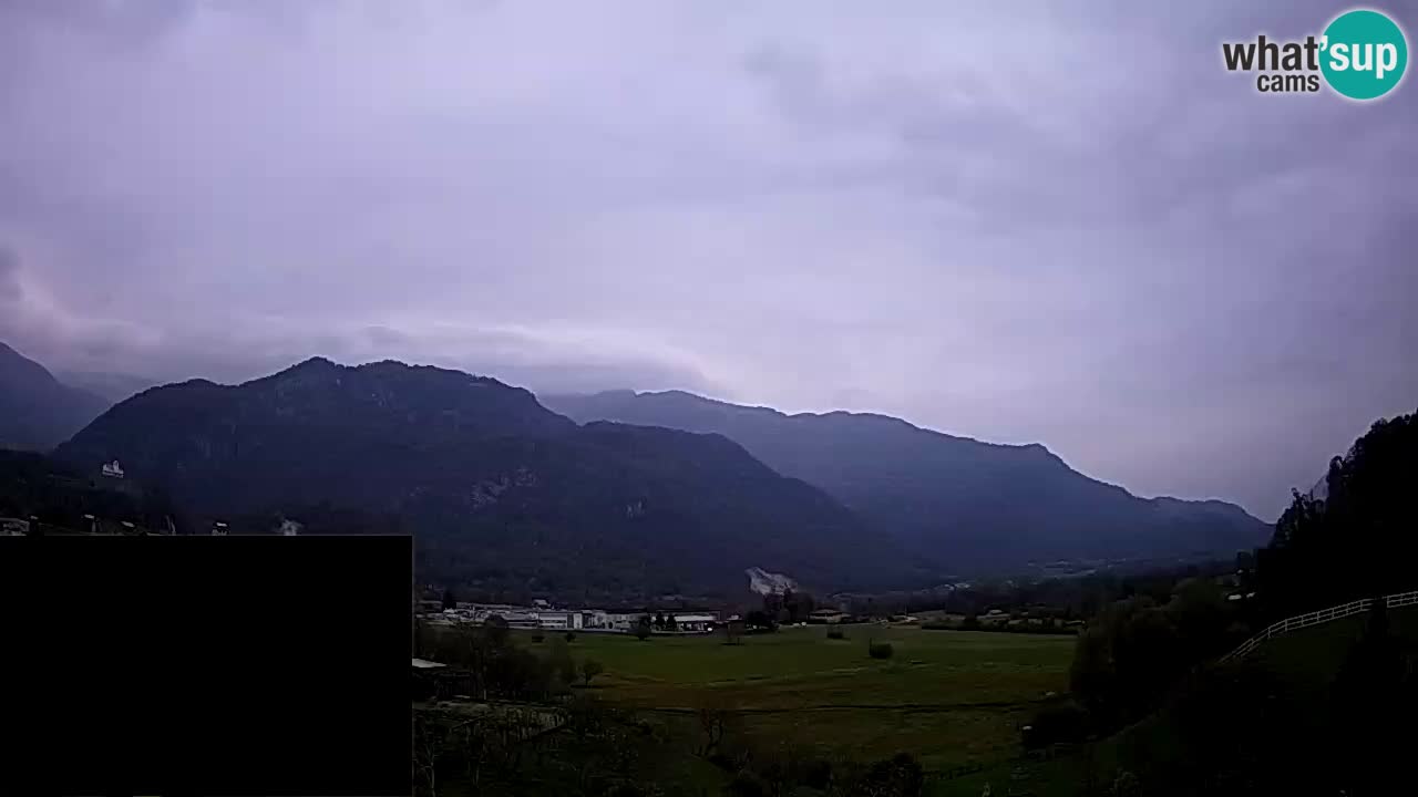 Livecam Caporetto – Parapendio atterraggio e partenza Ozben