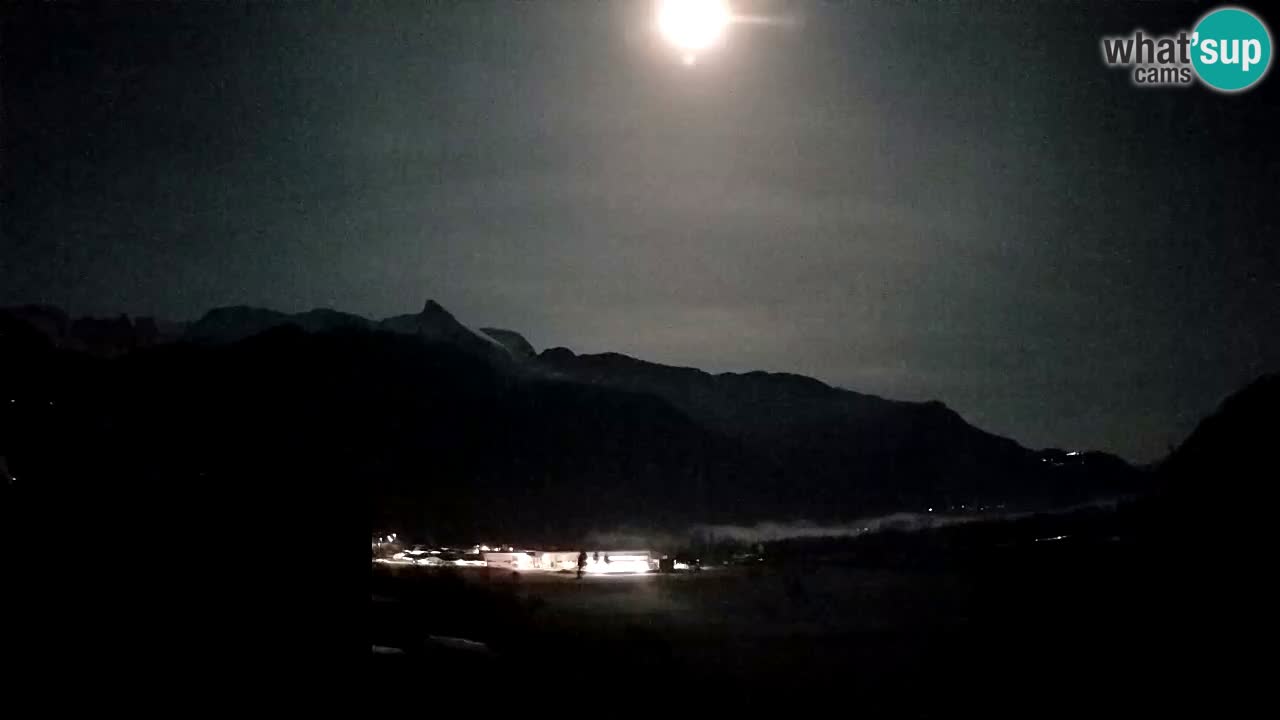 Spletna kamera Kobarid – pristajališče za jadralne padalce z vzletiščem Ozben