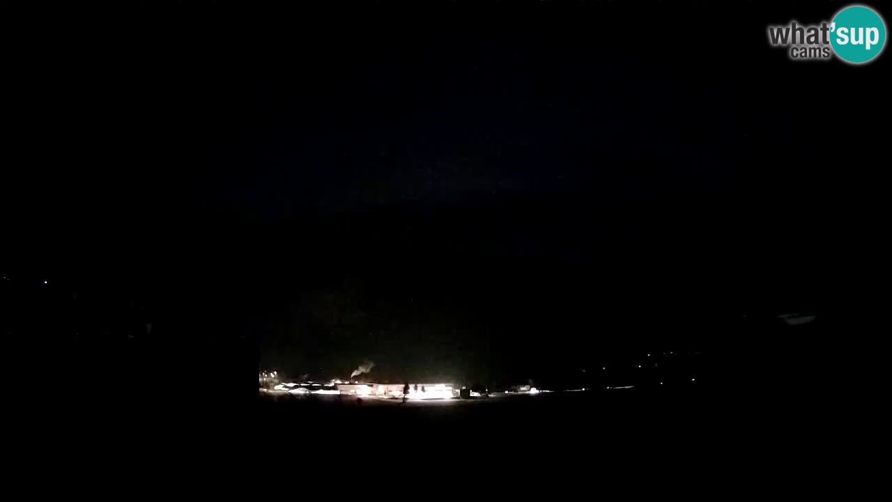 Webcam Kobarid – landing site for sailing paragliders in Kobarid with Ozben takeoff