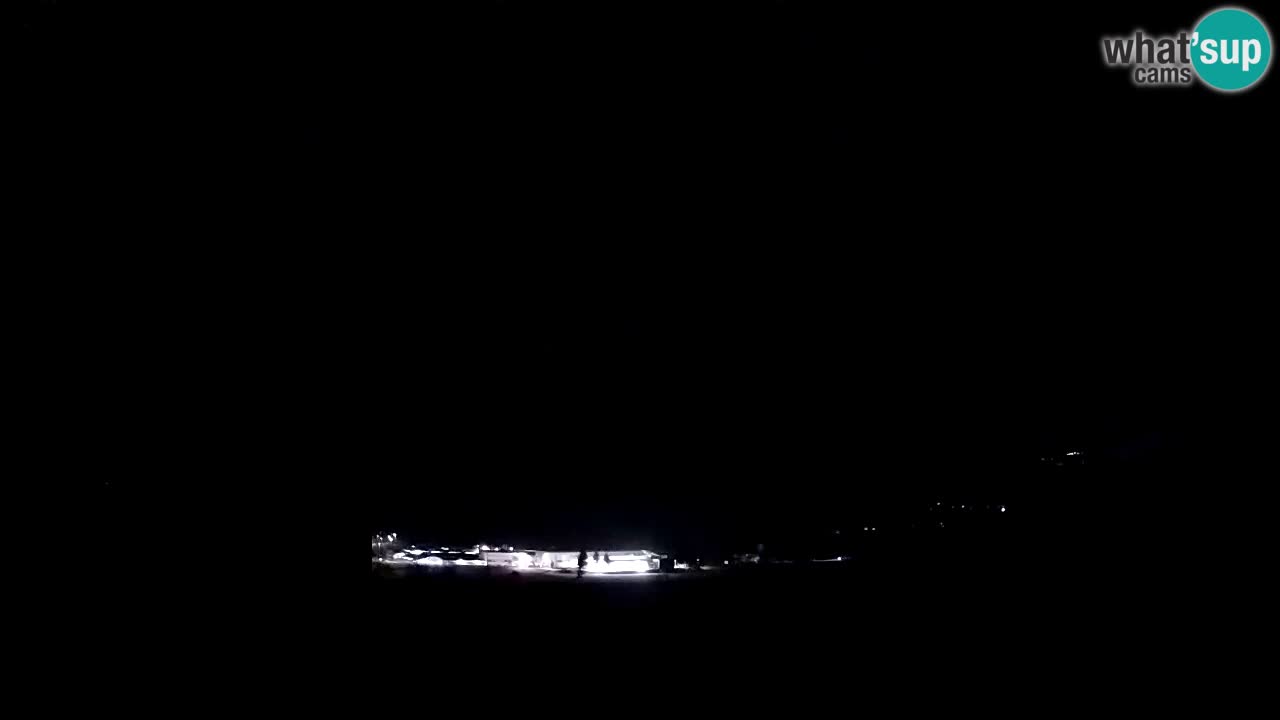 Webcam Kobarid – landing site for sailing paragliders in Kobarid with Ozben takeoff