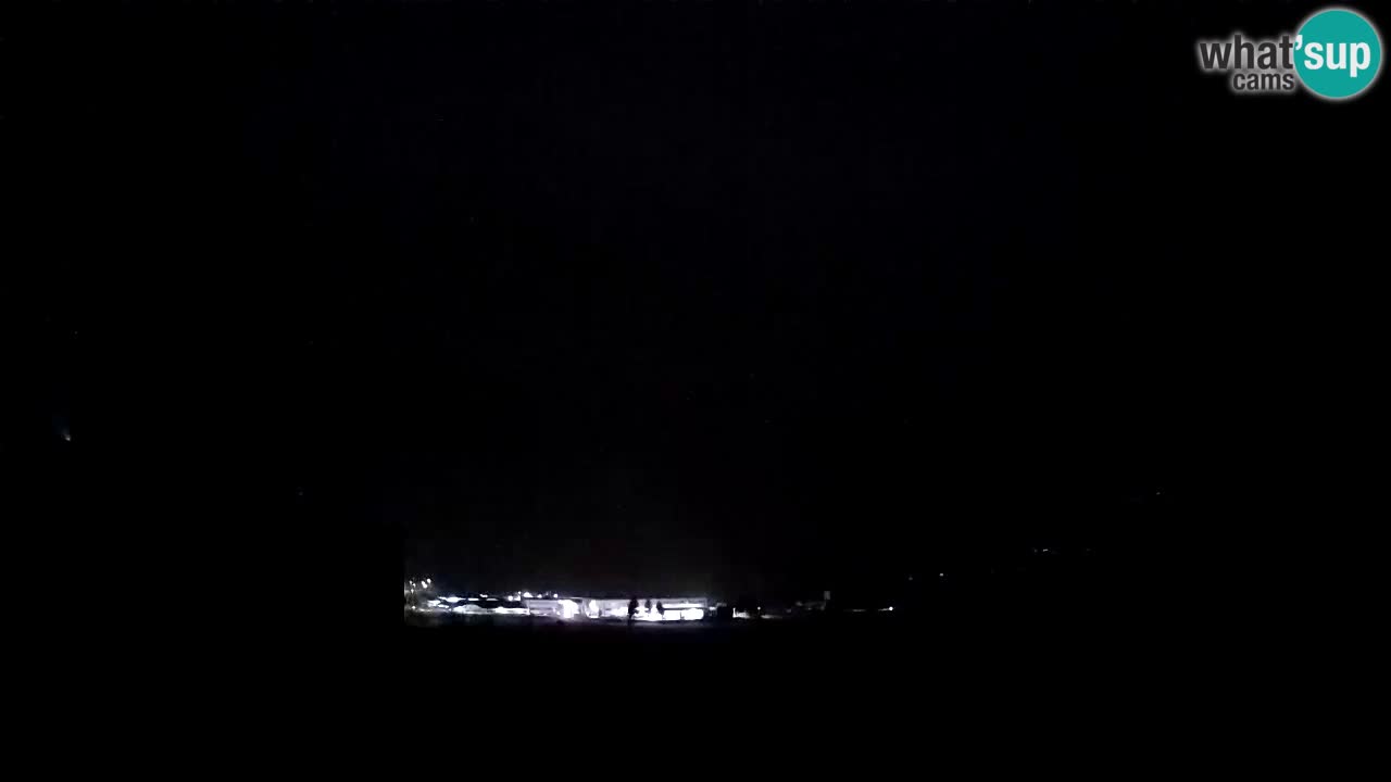 Webcam Kobarid – landing site for sailing paragliders in Kobarid with Ozben takeoff