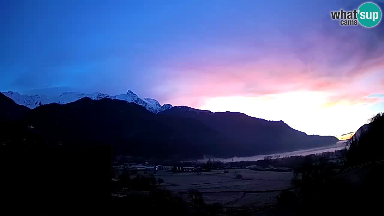 Livecam Caporetto – Parapendio atterraggio e partenza Ozben