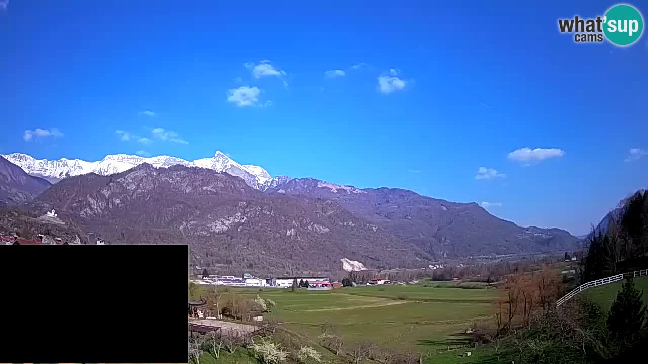 webcam Kobarid – Landefallschirm und Ozbenabstieg