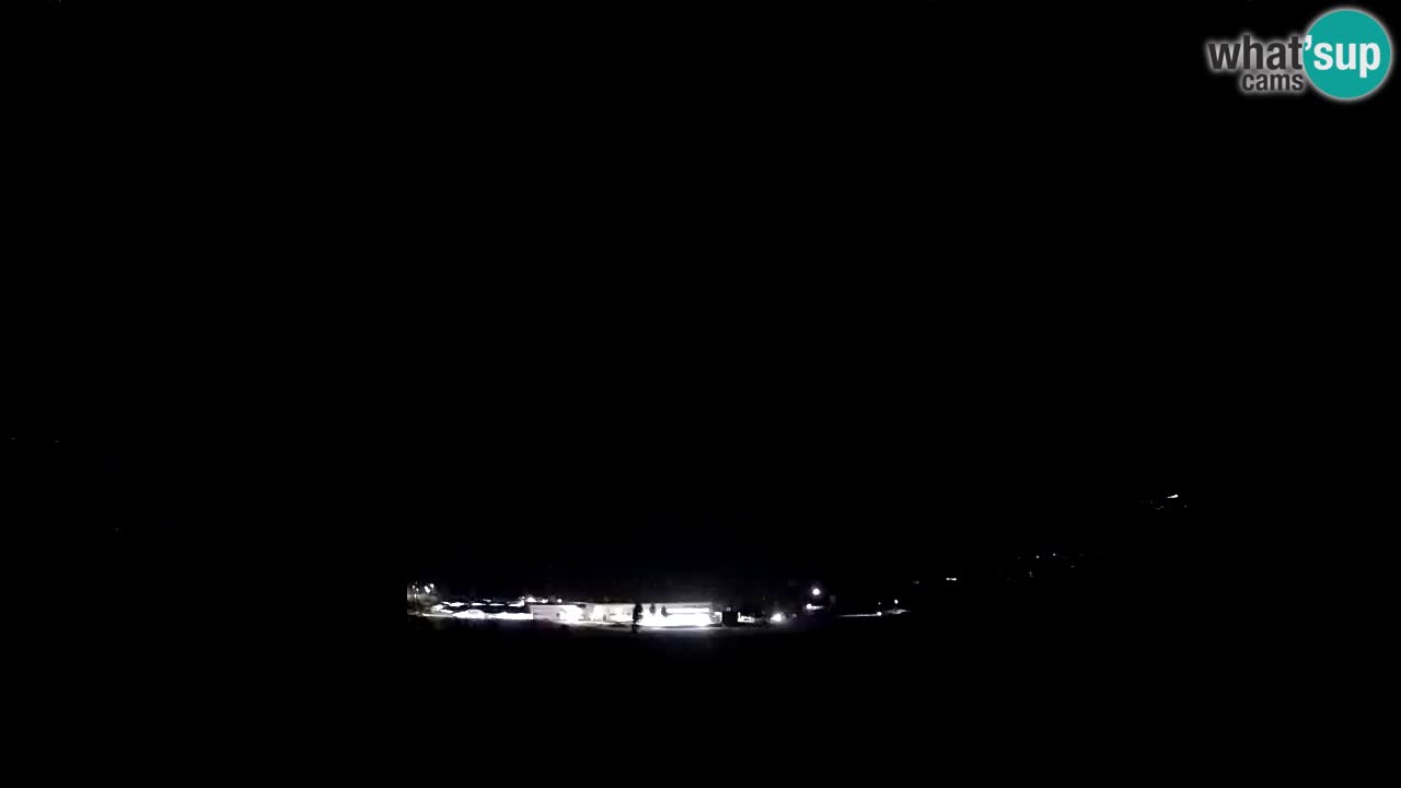 Webcam Kobarid – landing site for sailing paragliders in Kobarid with Ozben takeoff