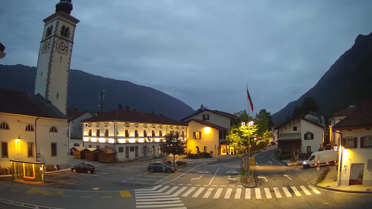 Live webcam Kobarid – Caporetto centro città – Valle dell’Isonzo – Slovenia
