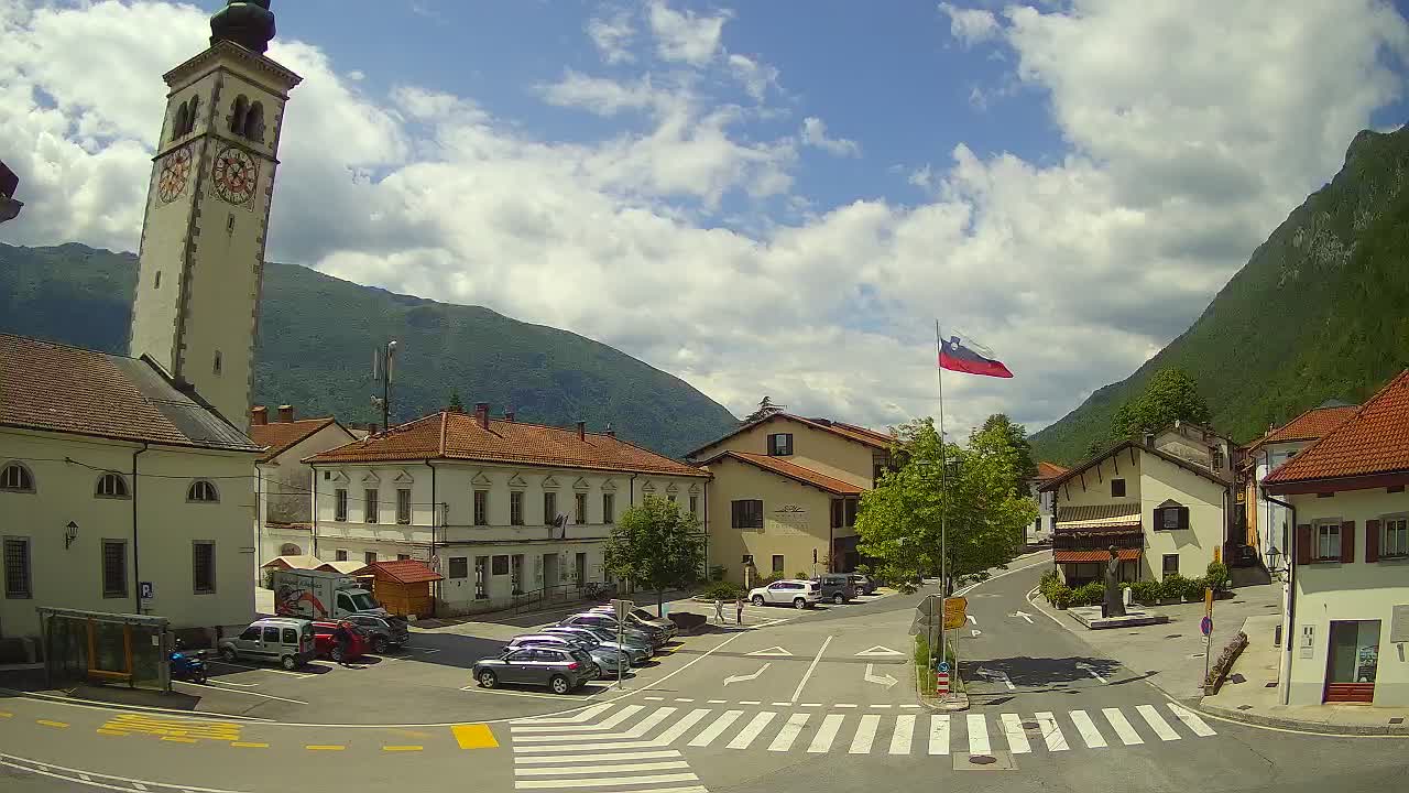 Live webcam Kobarid city center – Soča valley – Slovenia