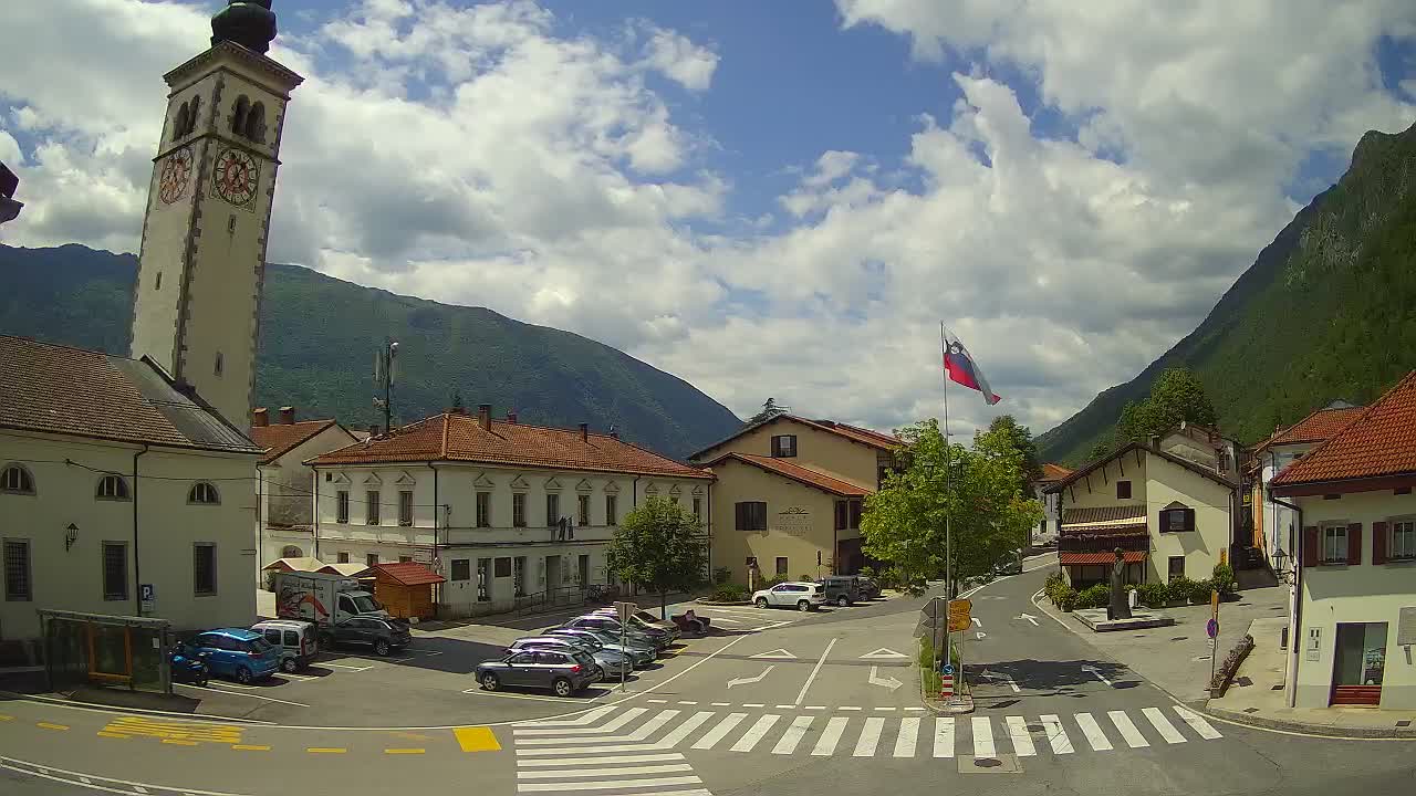 Live webcam Kobarid city center – Soča valley – Slovenia